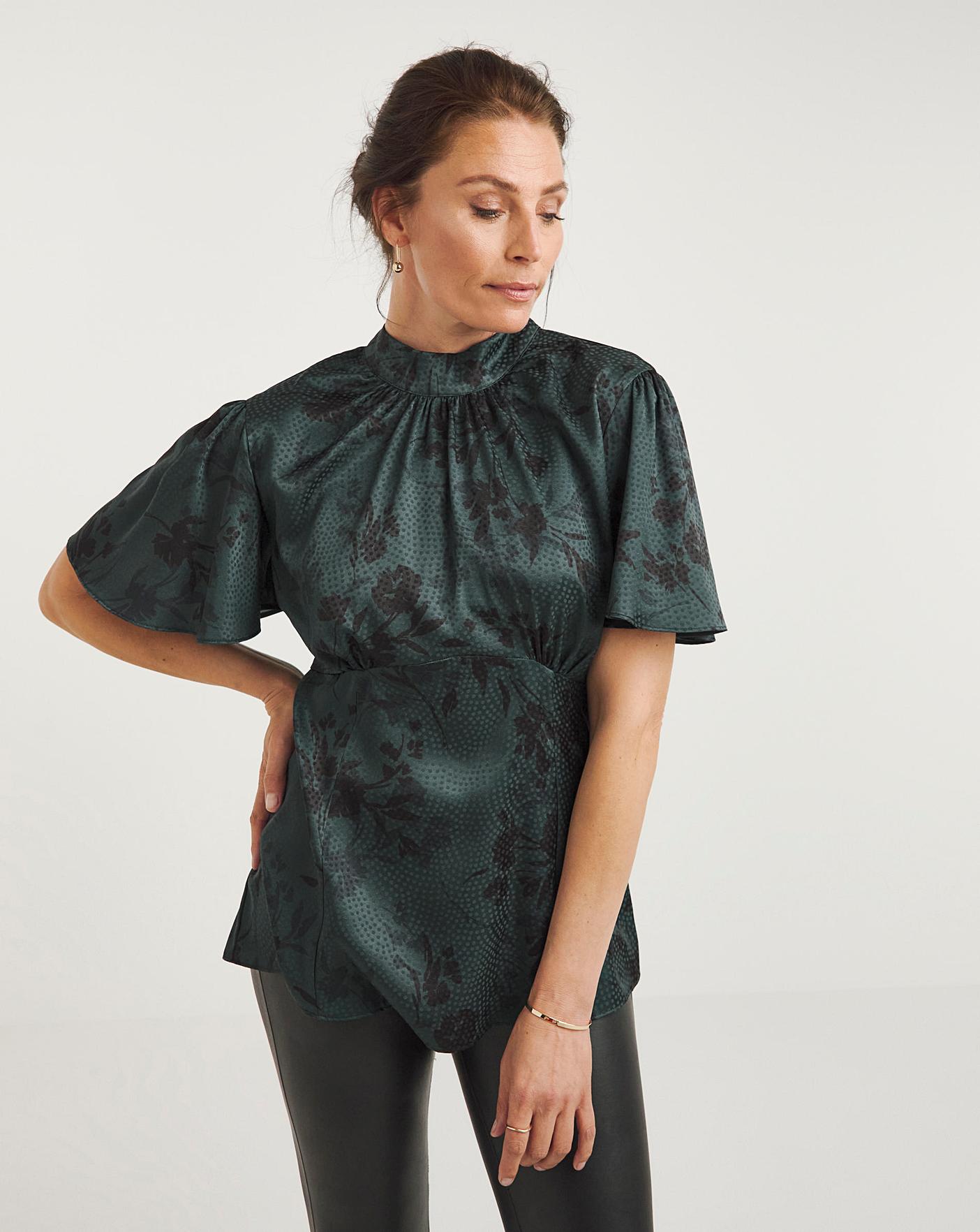 Todayful Openshoulder Jacquard Blouse