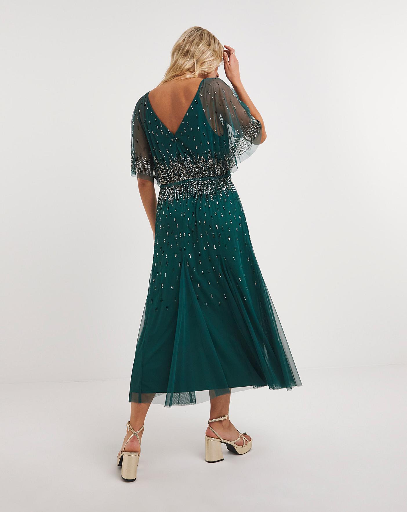 Joanna hope lace beaded maxi clearance dress