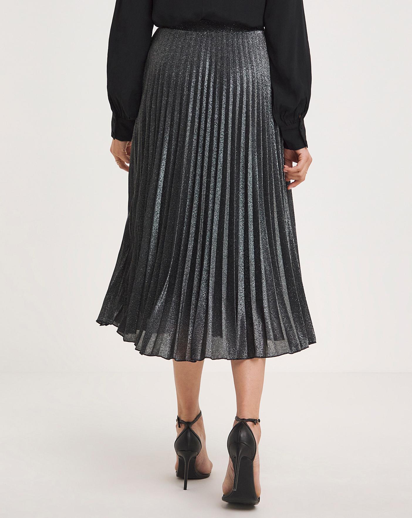 Joanna Hope Pleated Glitter Skirt | J D Williams