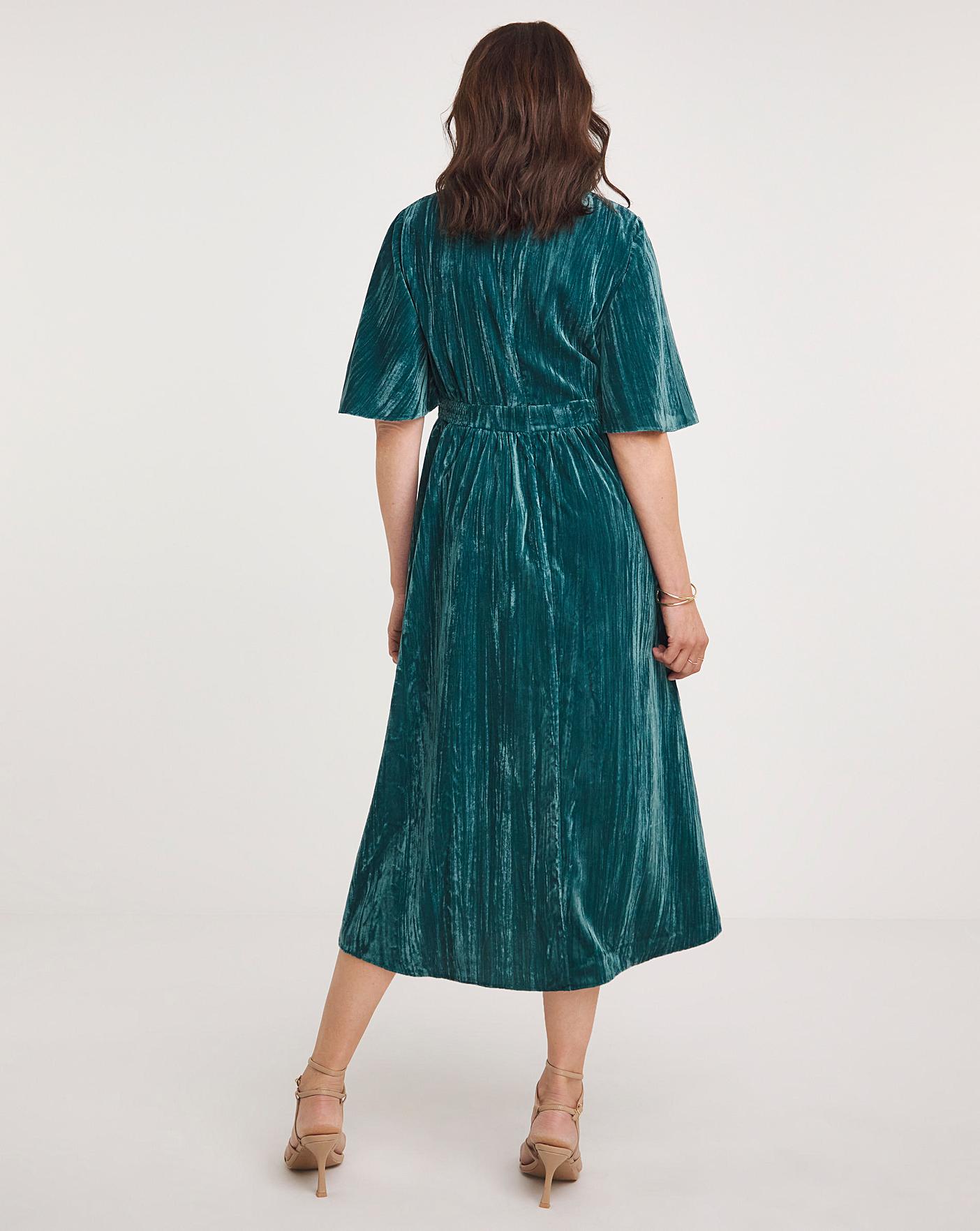 Joanna velvet shop wrap dress