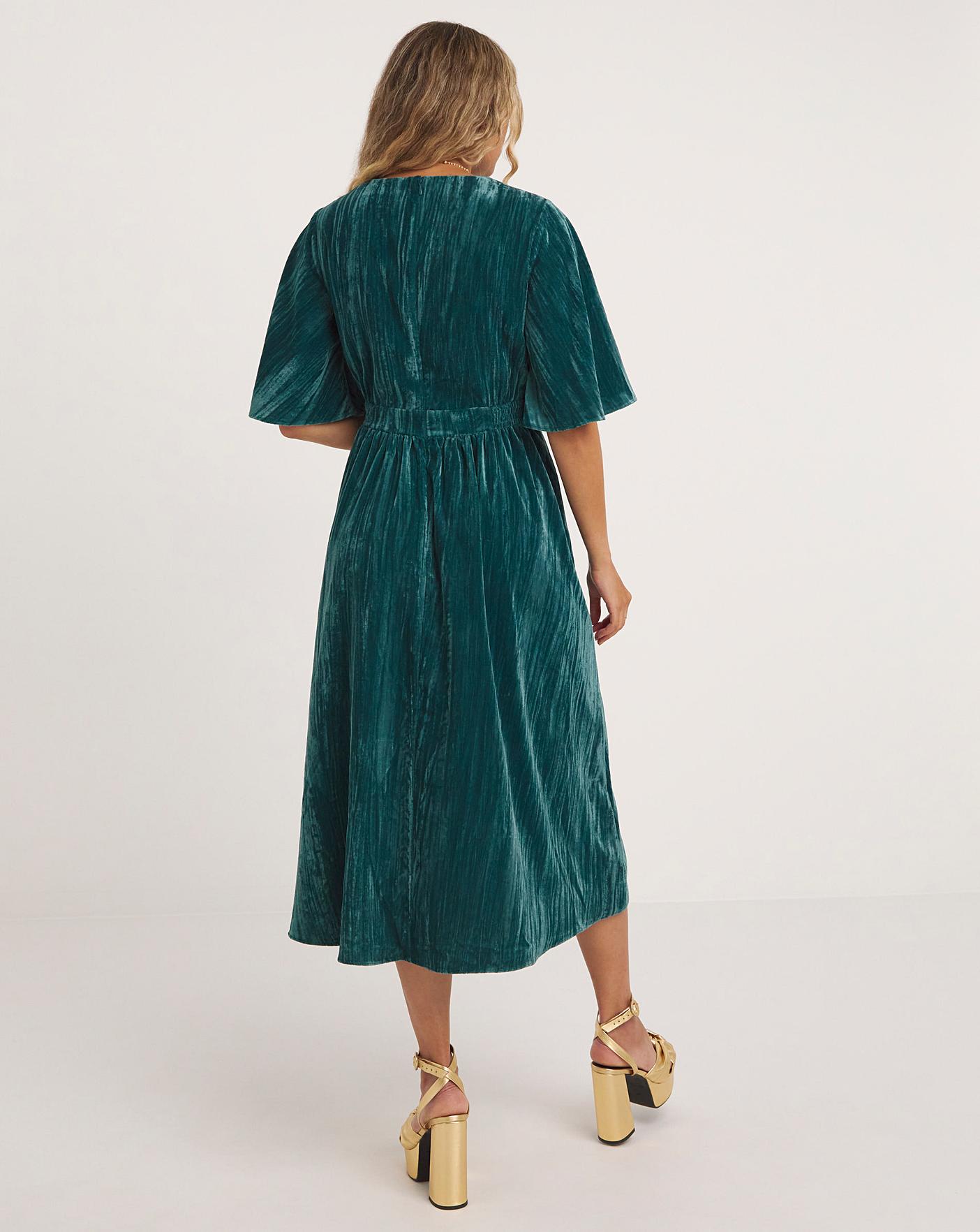 Joanna hope shop velvet dress