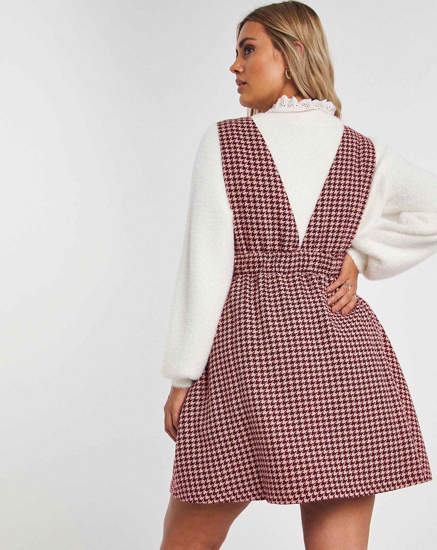 houndstooth pinafore