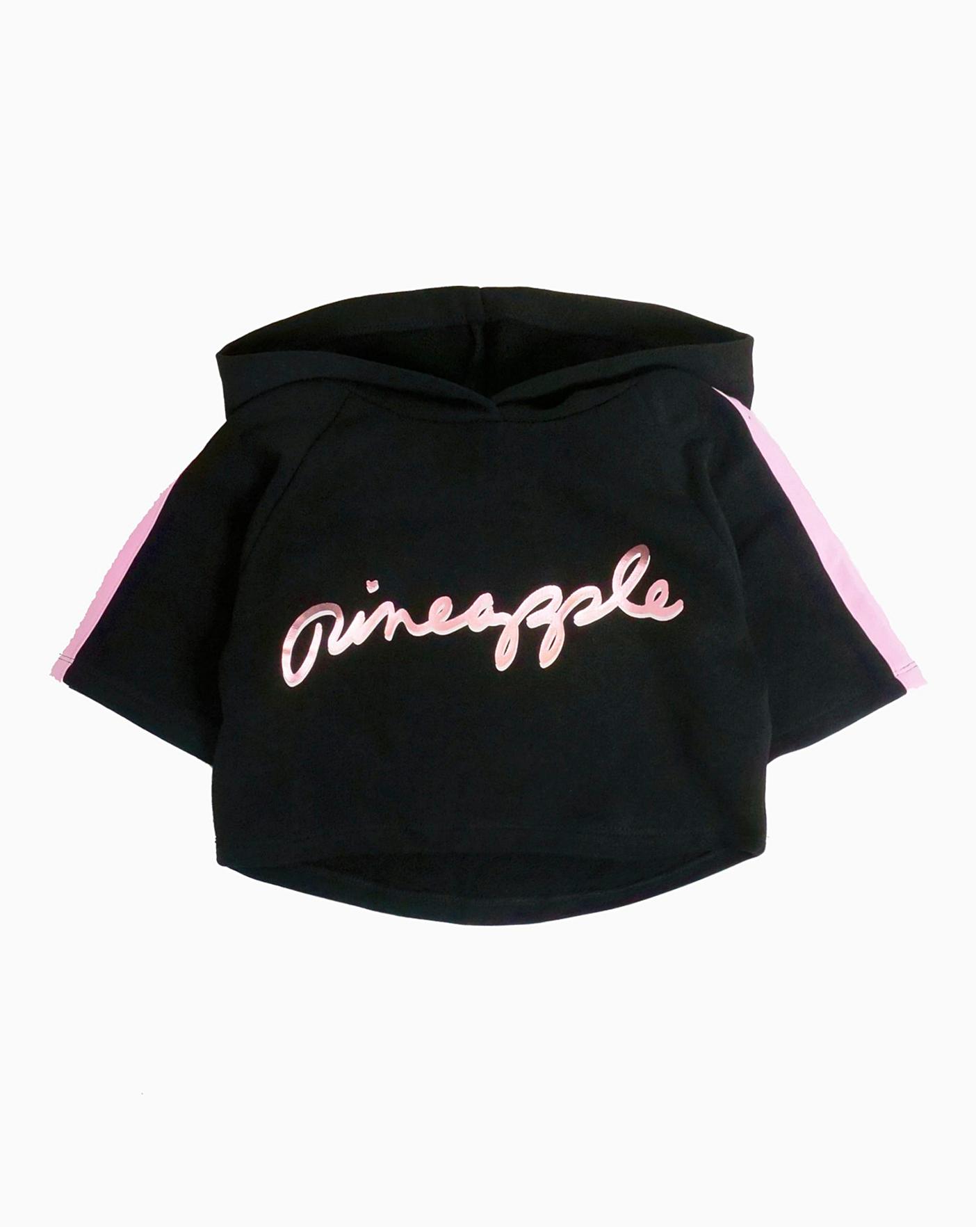 pineapple cropped hoodie