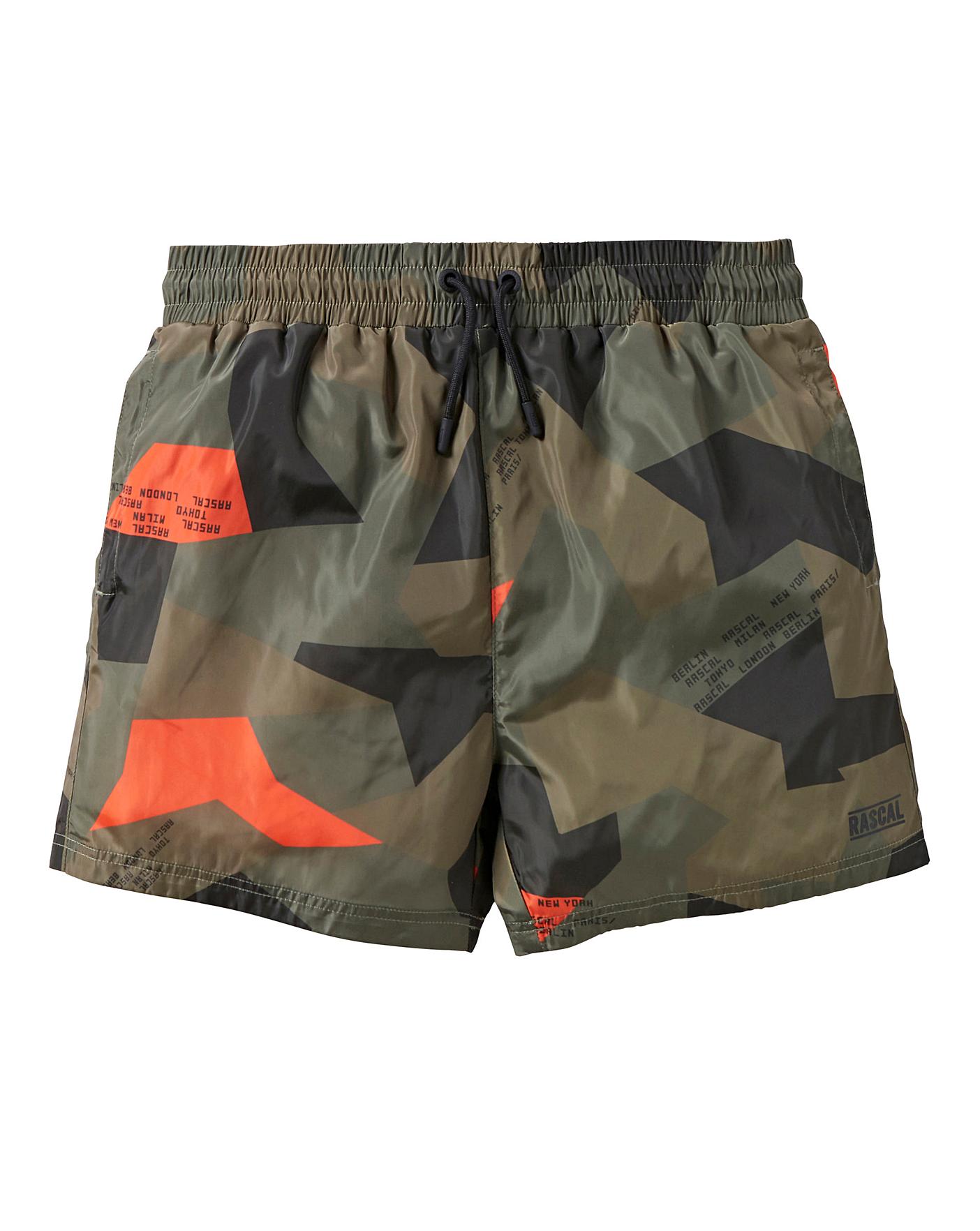 boys camo swim shorts