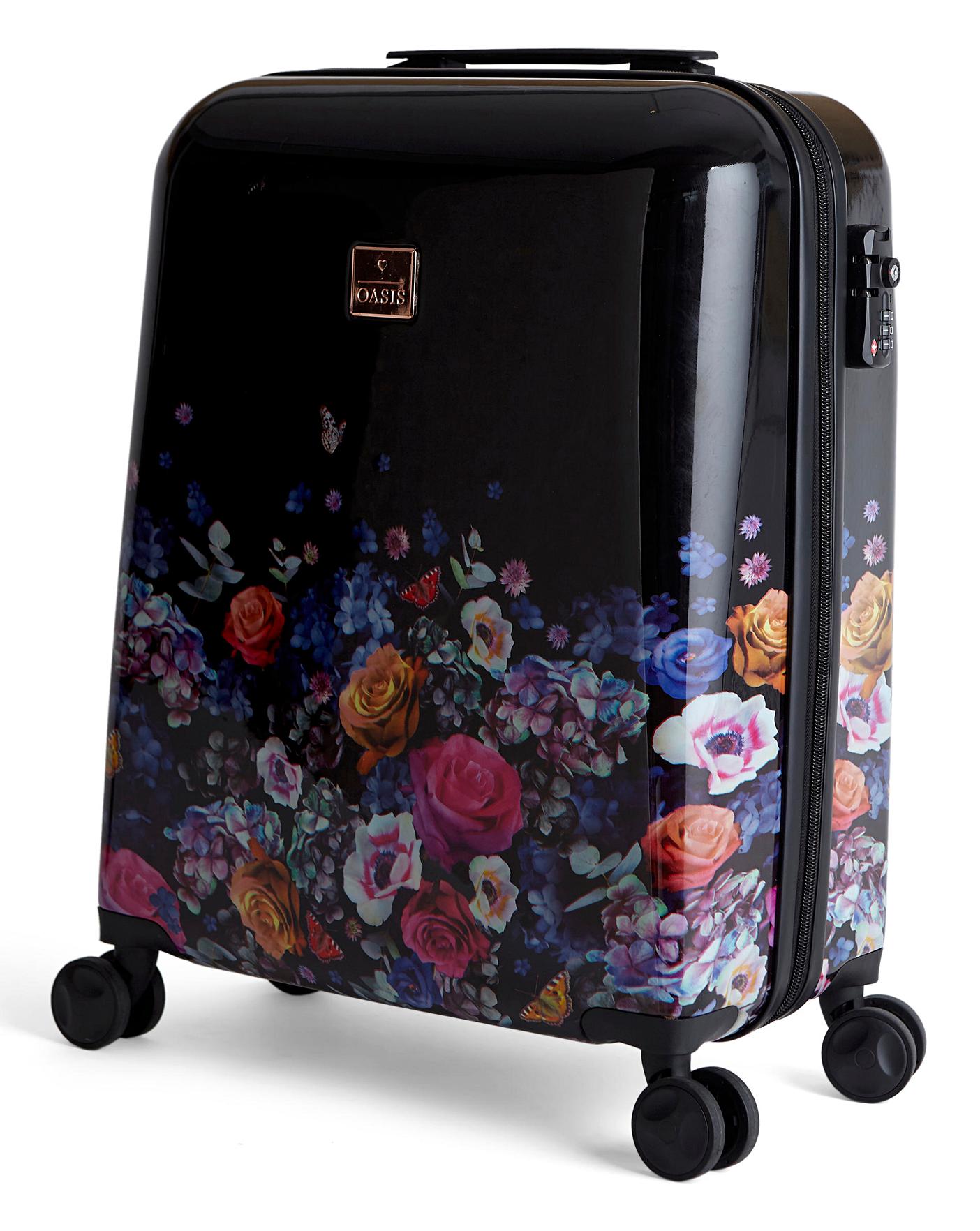 oasis floral suitcase