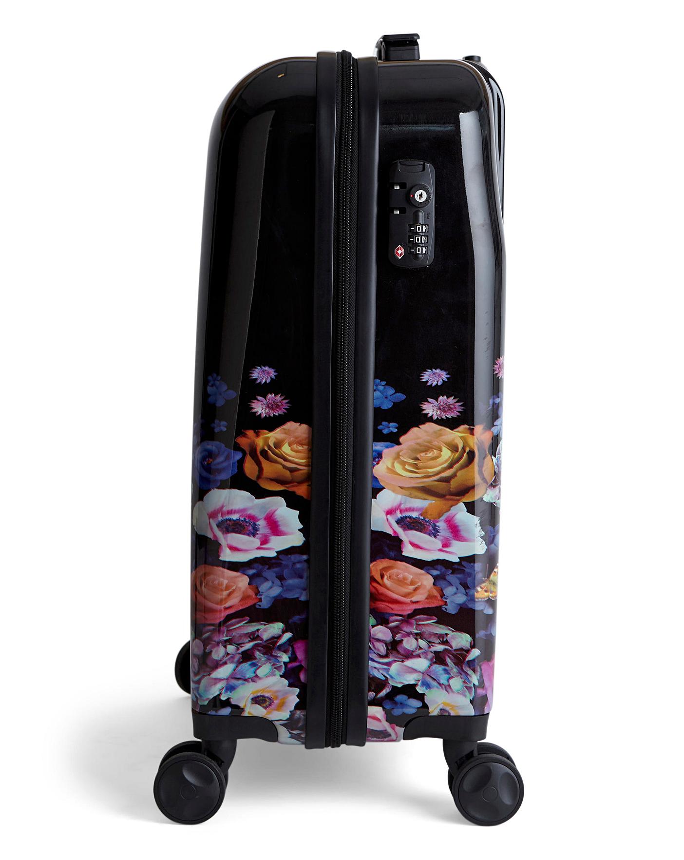 oasis floral suitcase