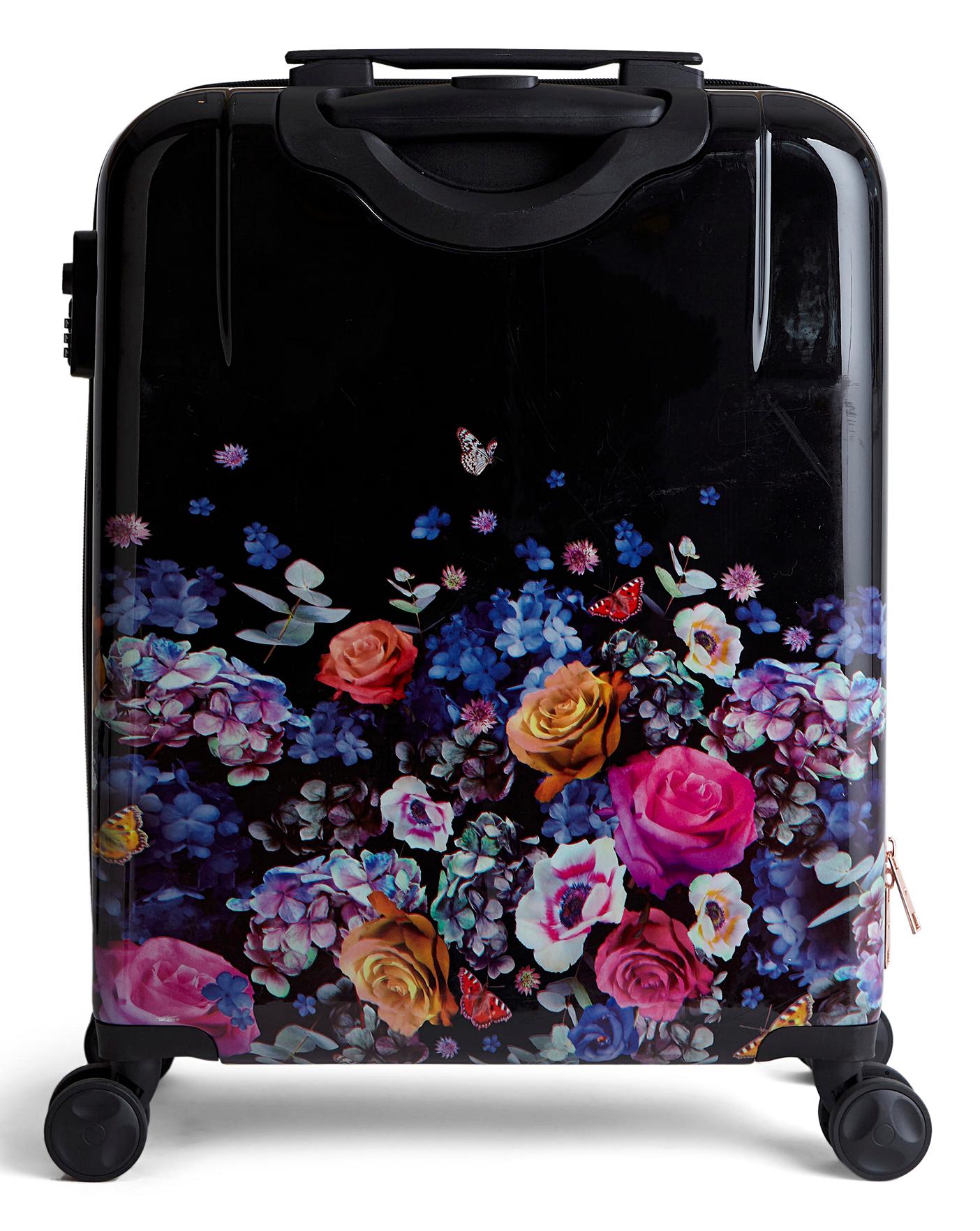 oasis floral suitcase