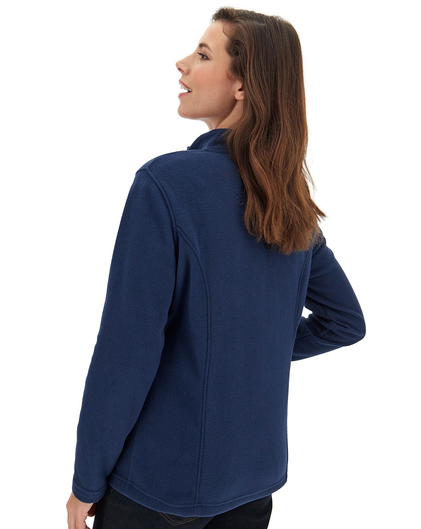 Navy Fleece Jacket J D Williams