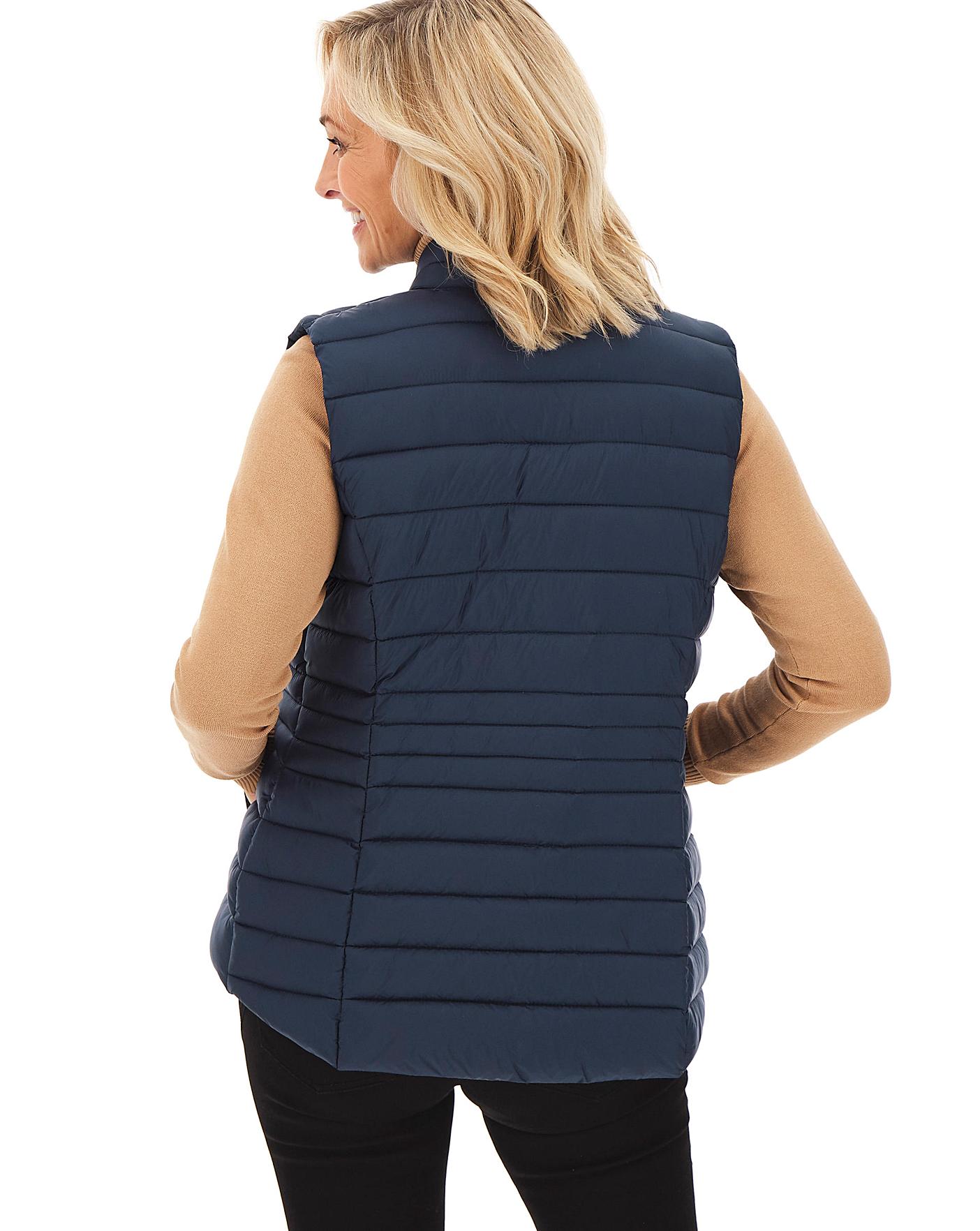 Navy Lightweight Padded Gilet J D Williams