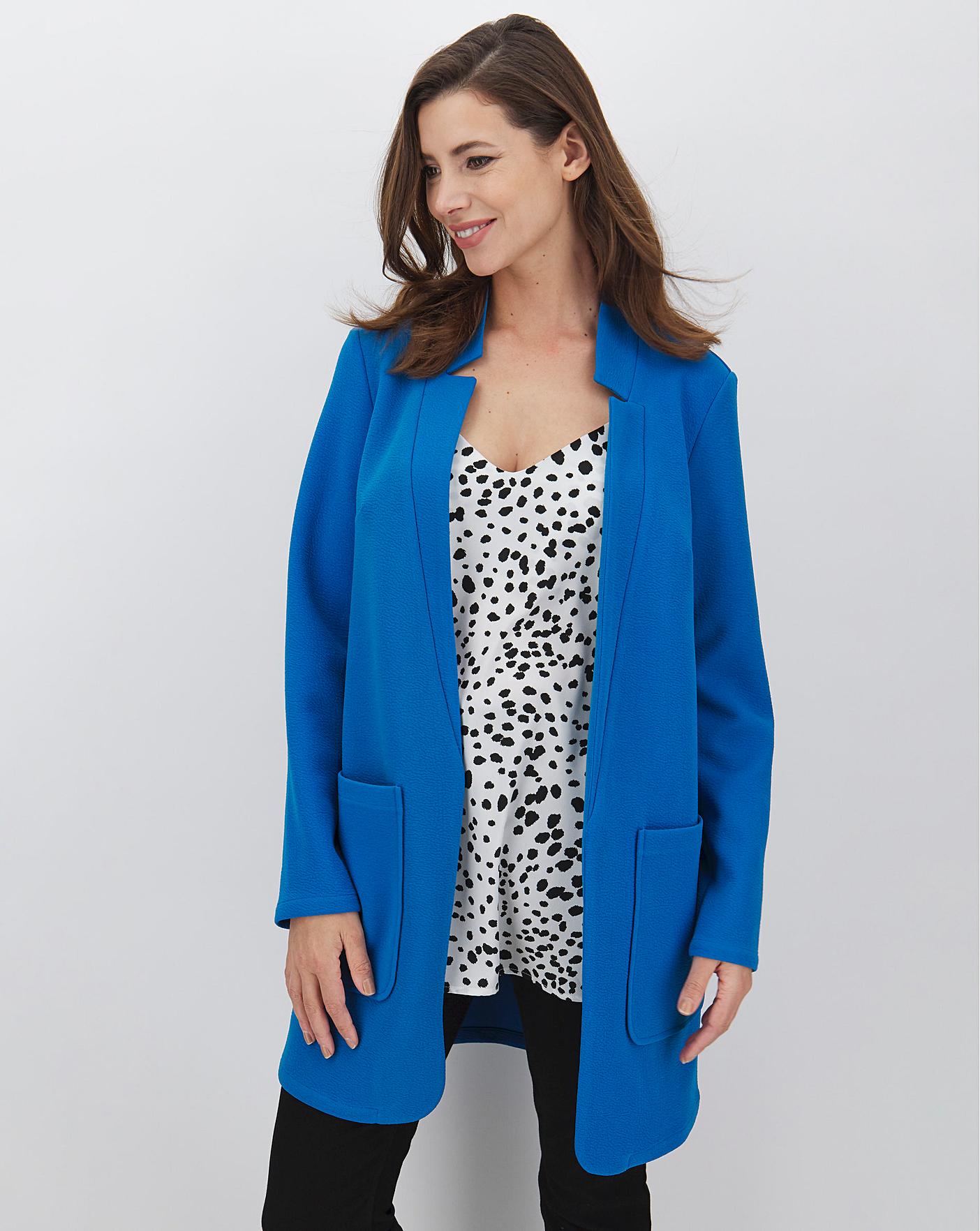 azure blue blazer