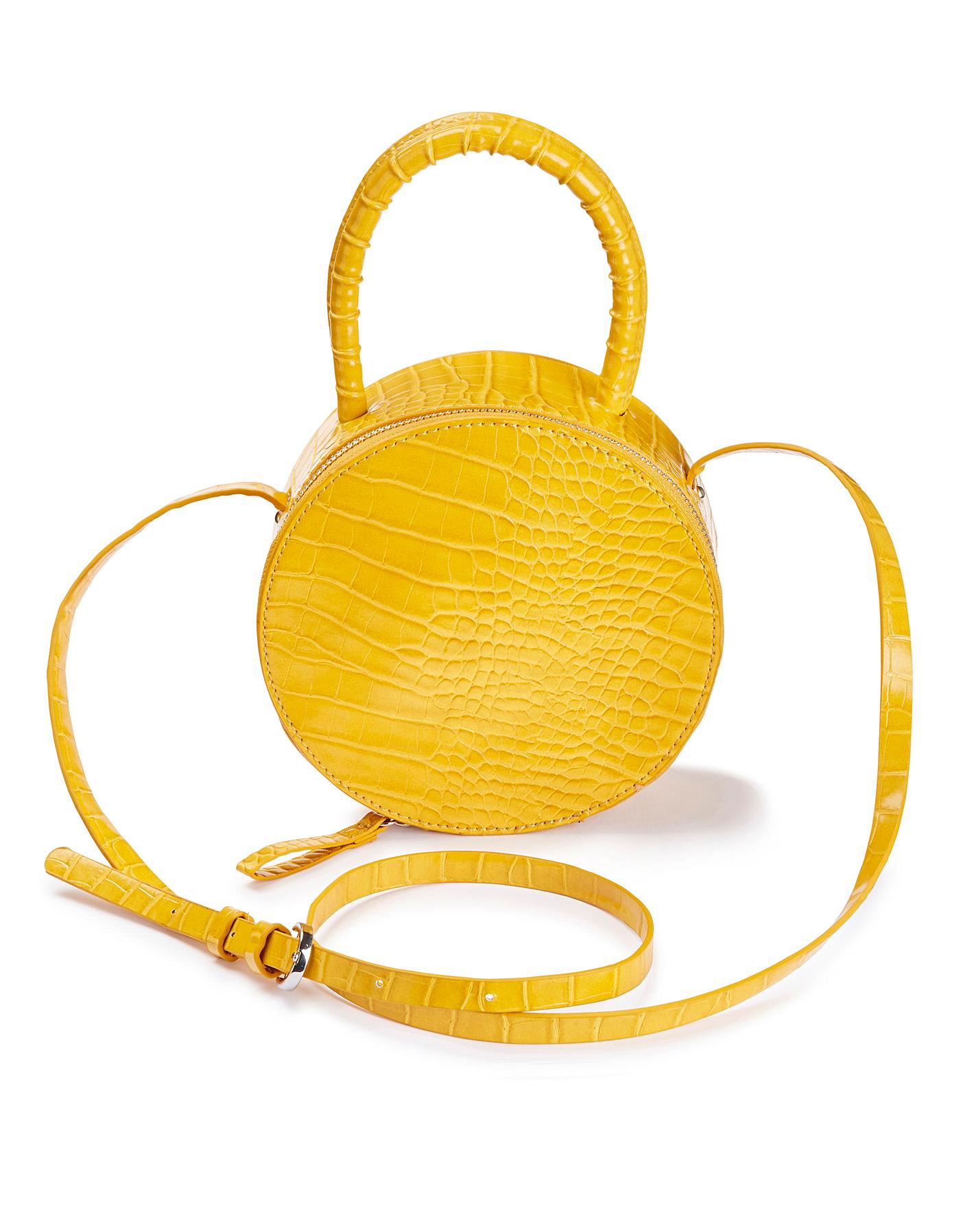 yellow croc bag