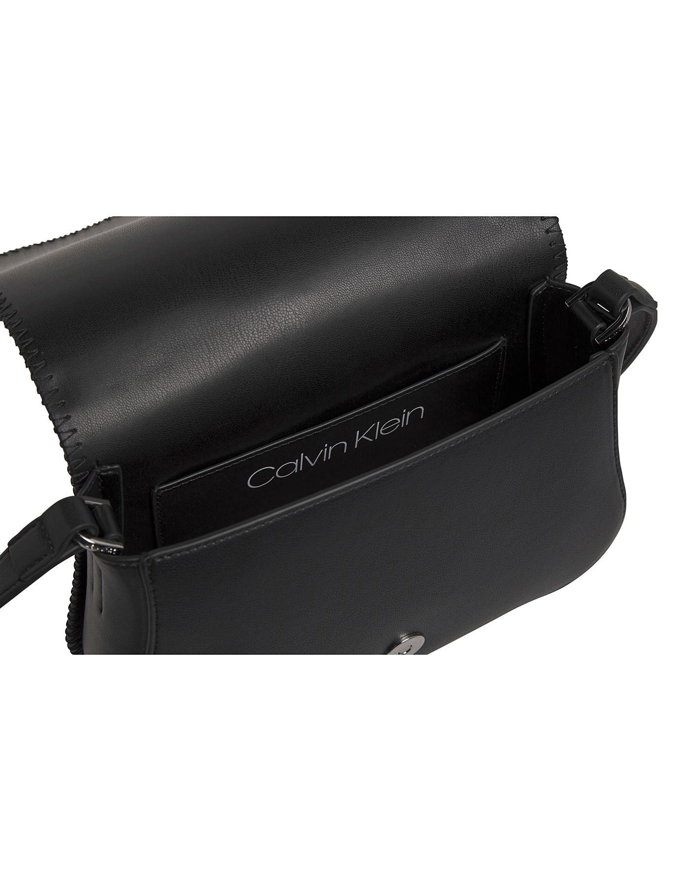 calvin klein saddle bag black