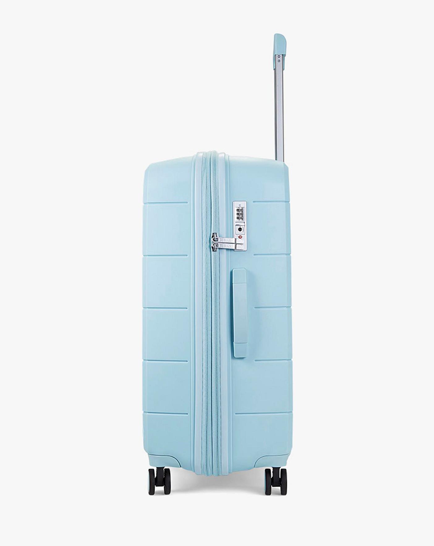 Rock Pixel Pastel Blue Medium Suitcase Ambrose Wilson