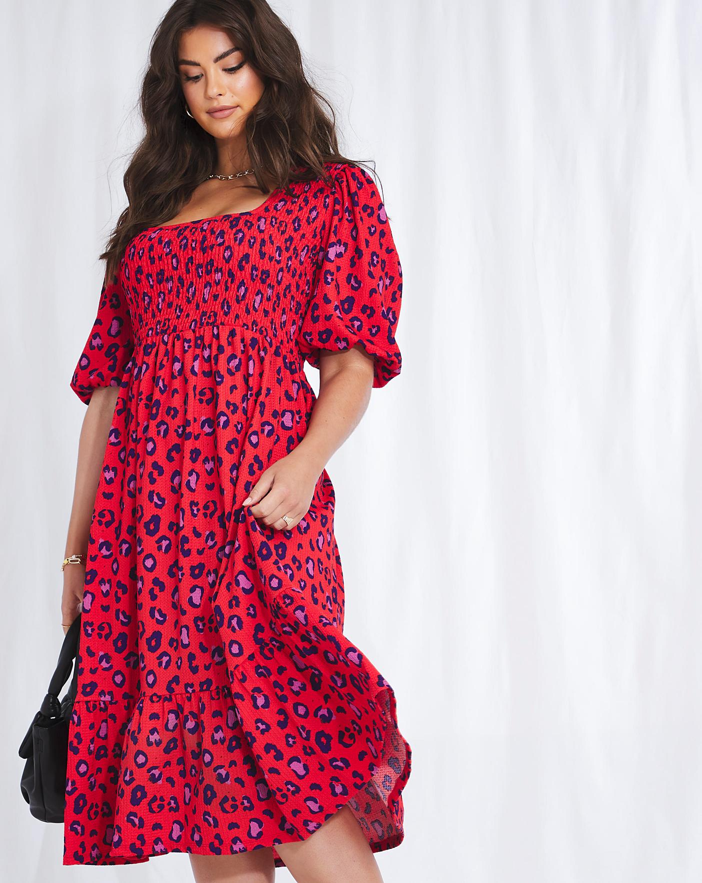 Emma Mattinson Waffle Tiered Midi Dress 