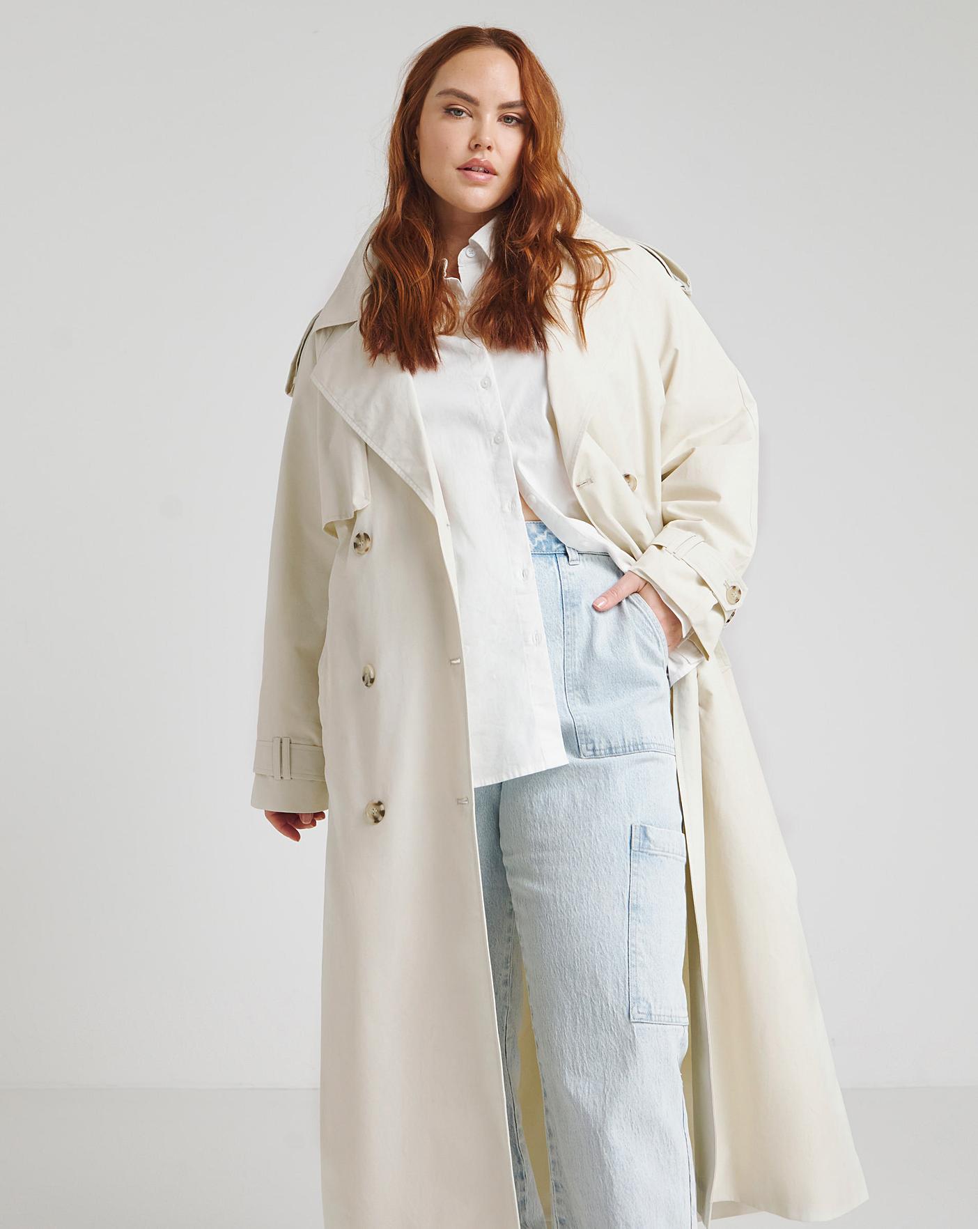 Maxi trench coat women's sale