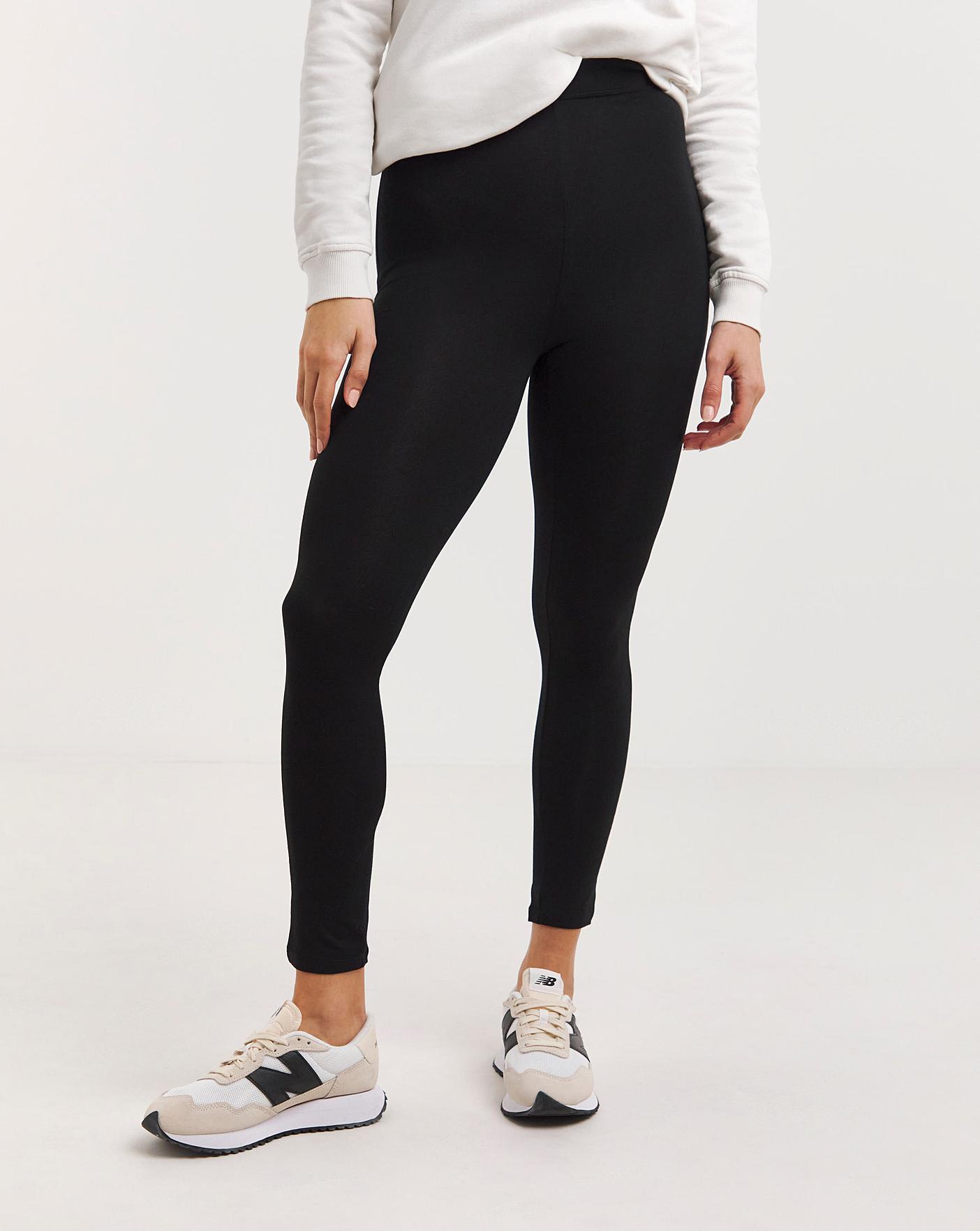 2 Pack Jersey High Waisted Leggings | Fashion World