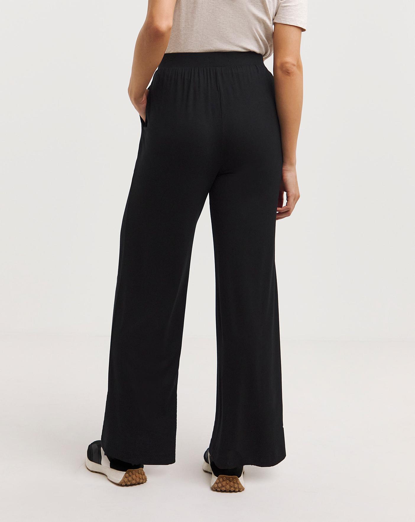 2 Pack Jersey Wide Leg Trousers | J D Williams