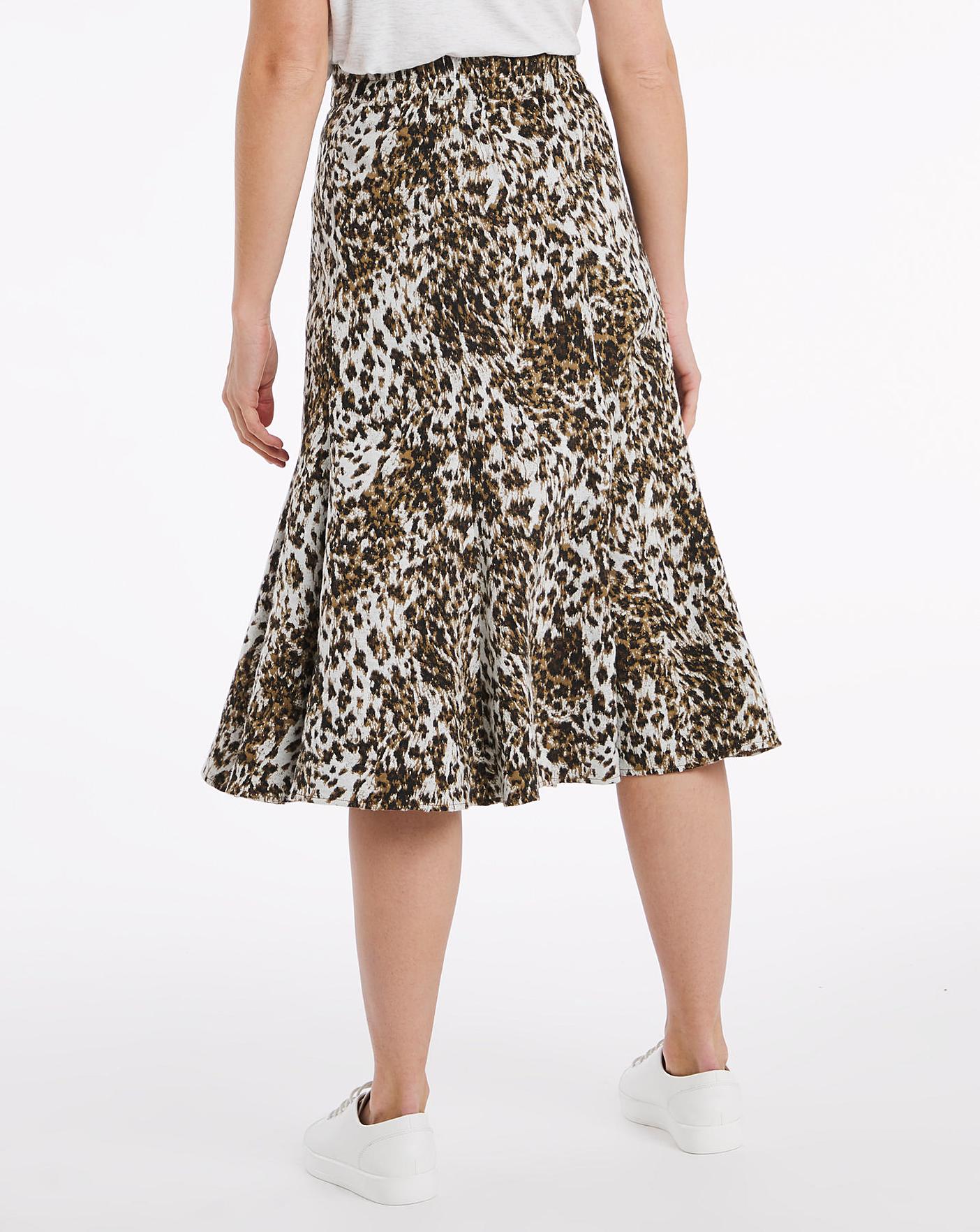 Julipa Animal Print Ponte Skirt | Marisota