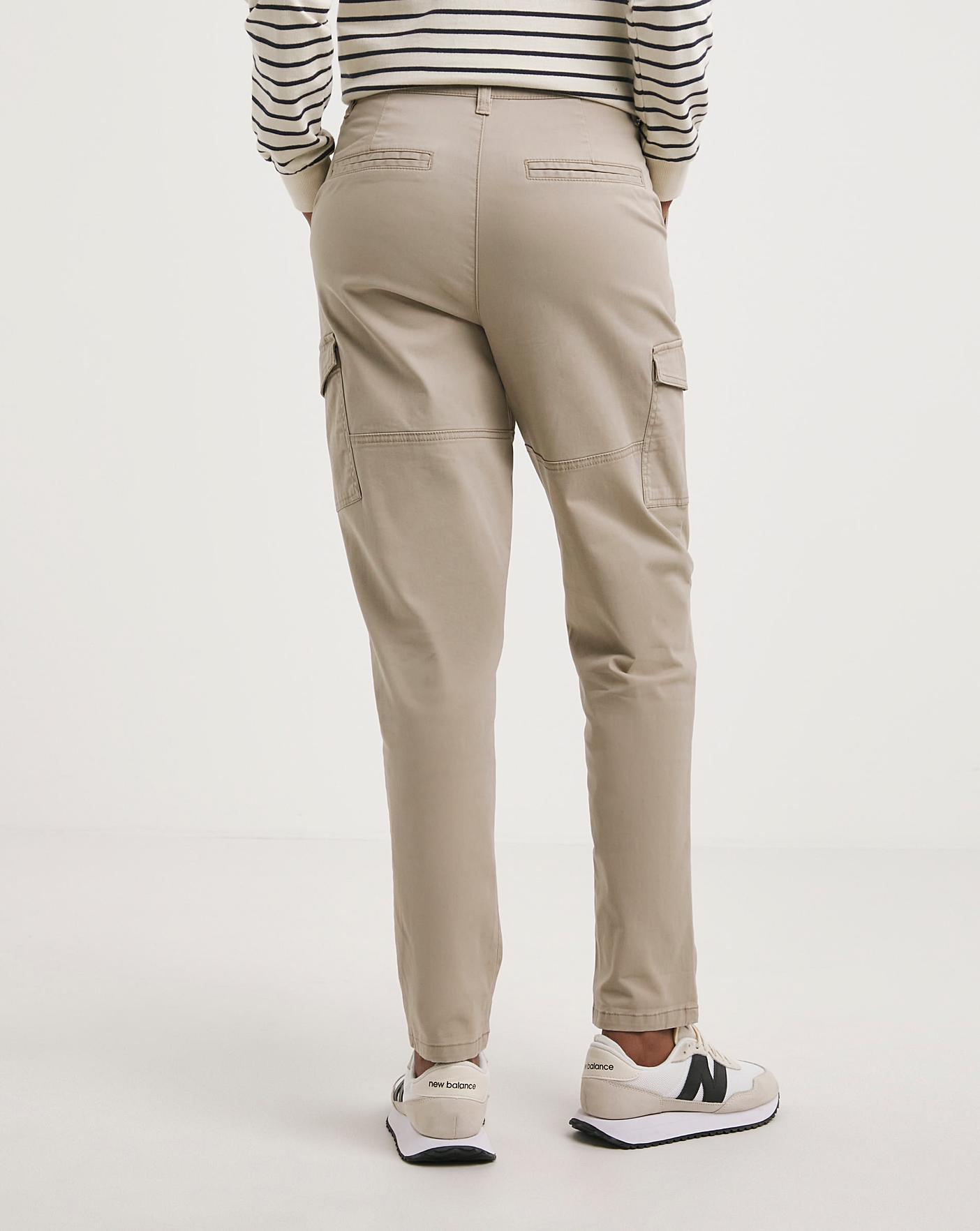 ASOS DESIGN tapered cargo pants in brown