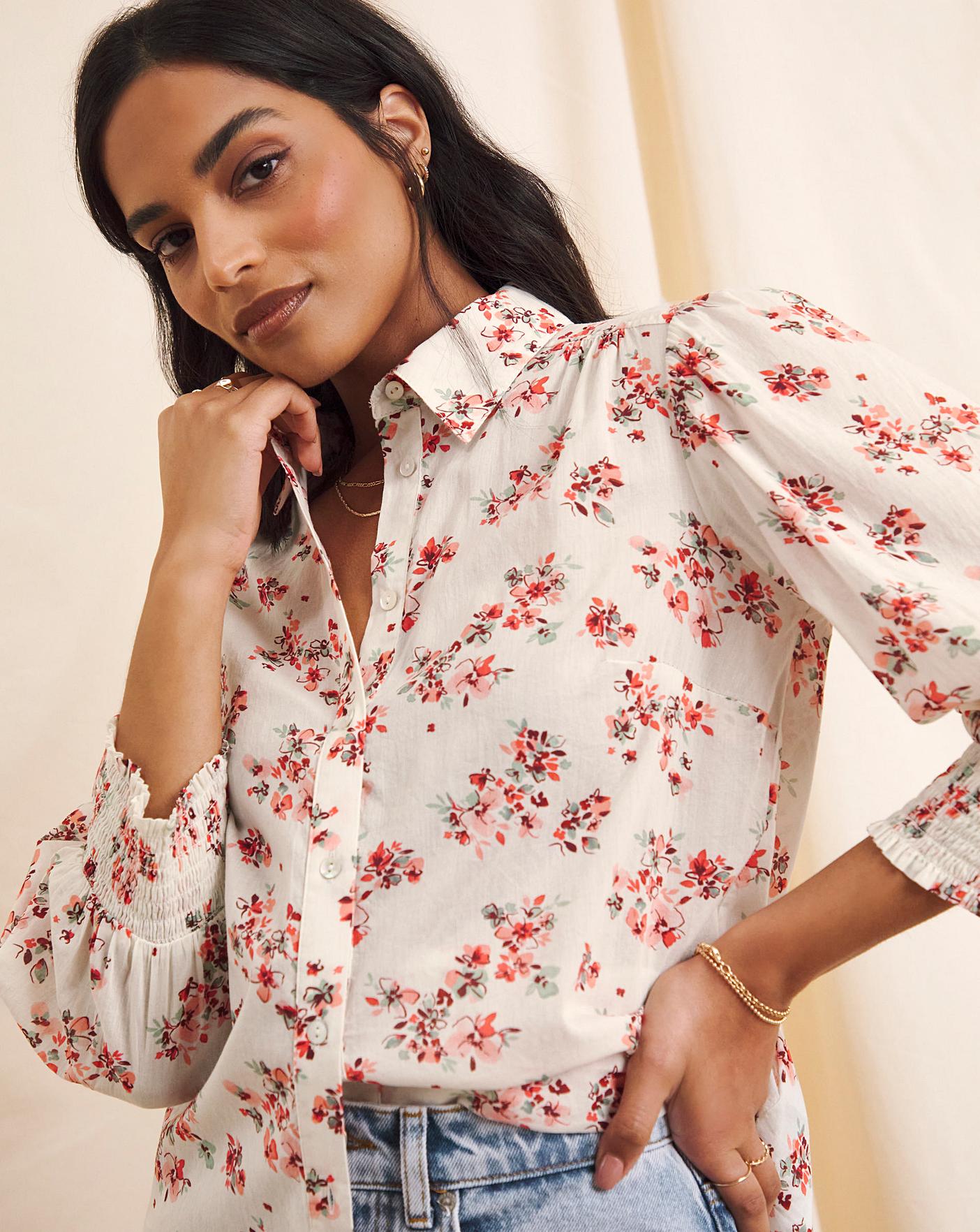 Anise Amelie Shirred Cuff Shirt | J D Williams
