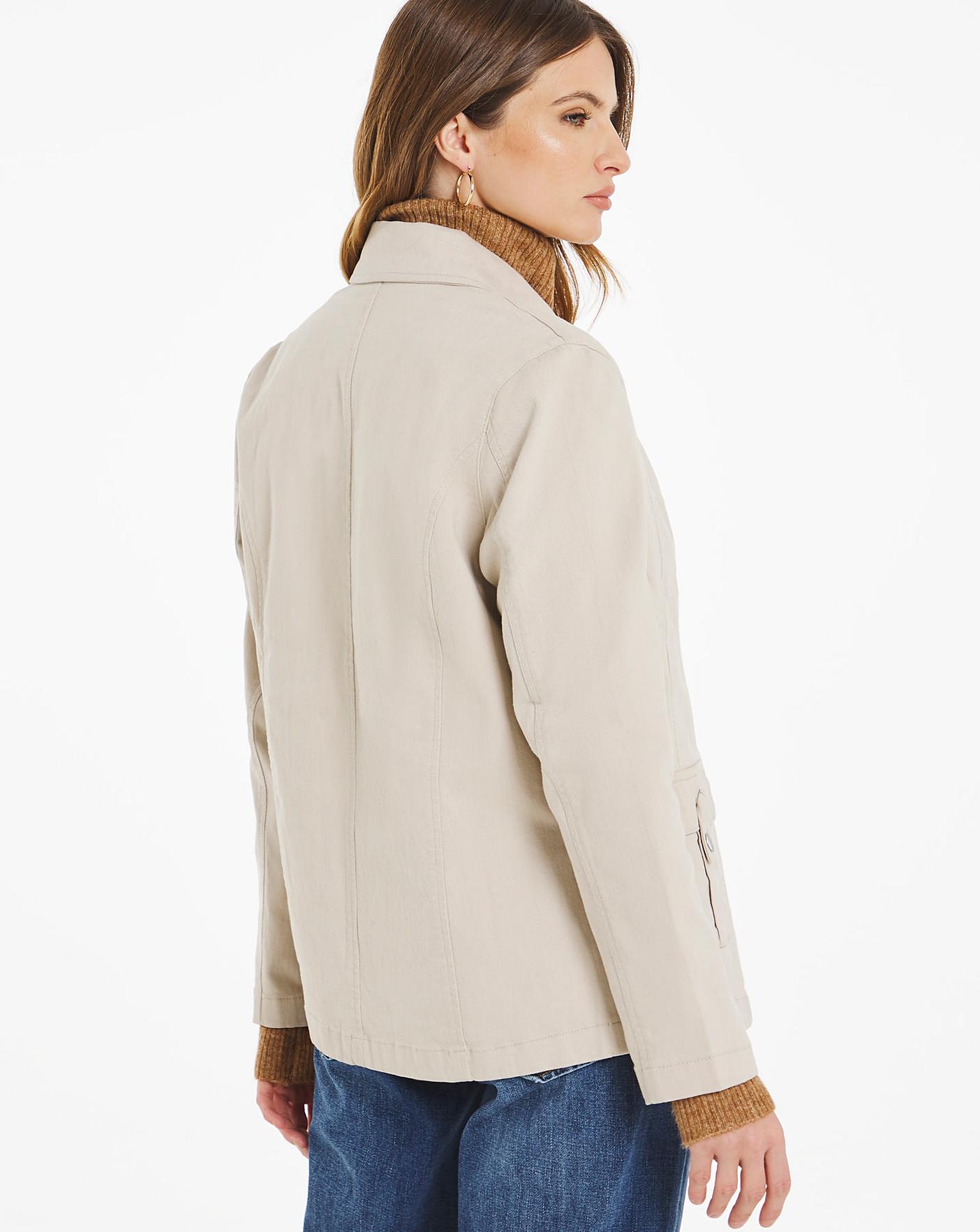 Julipa Twill Jacket with Pocket Detail | Oxendales