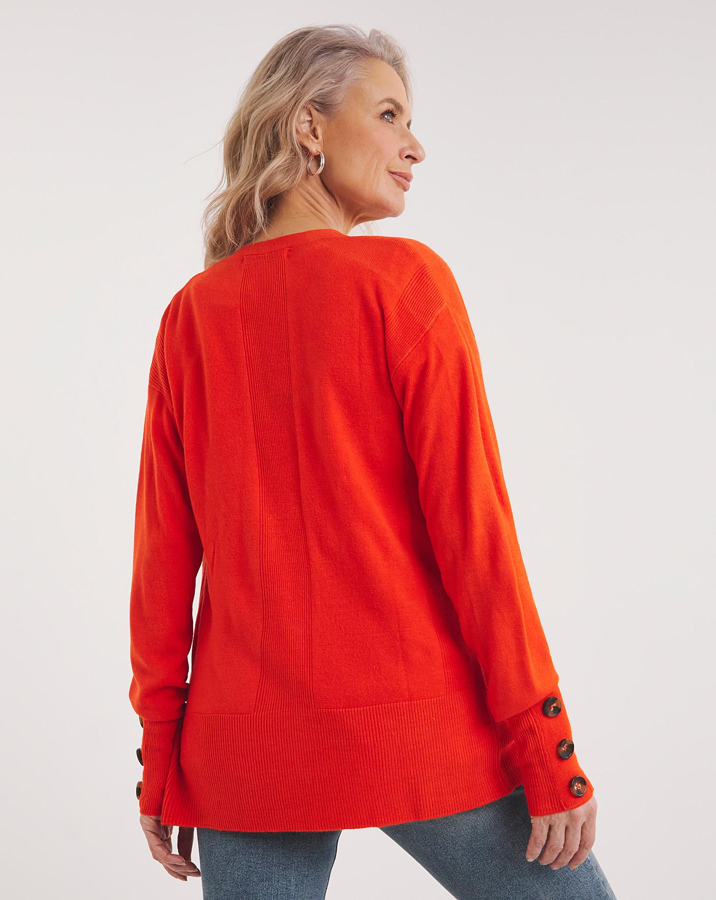 Julipa Supersoft Button Sleeve Cardigan J D Williams