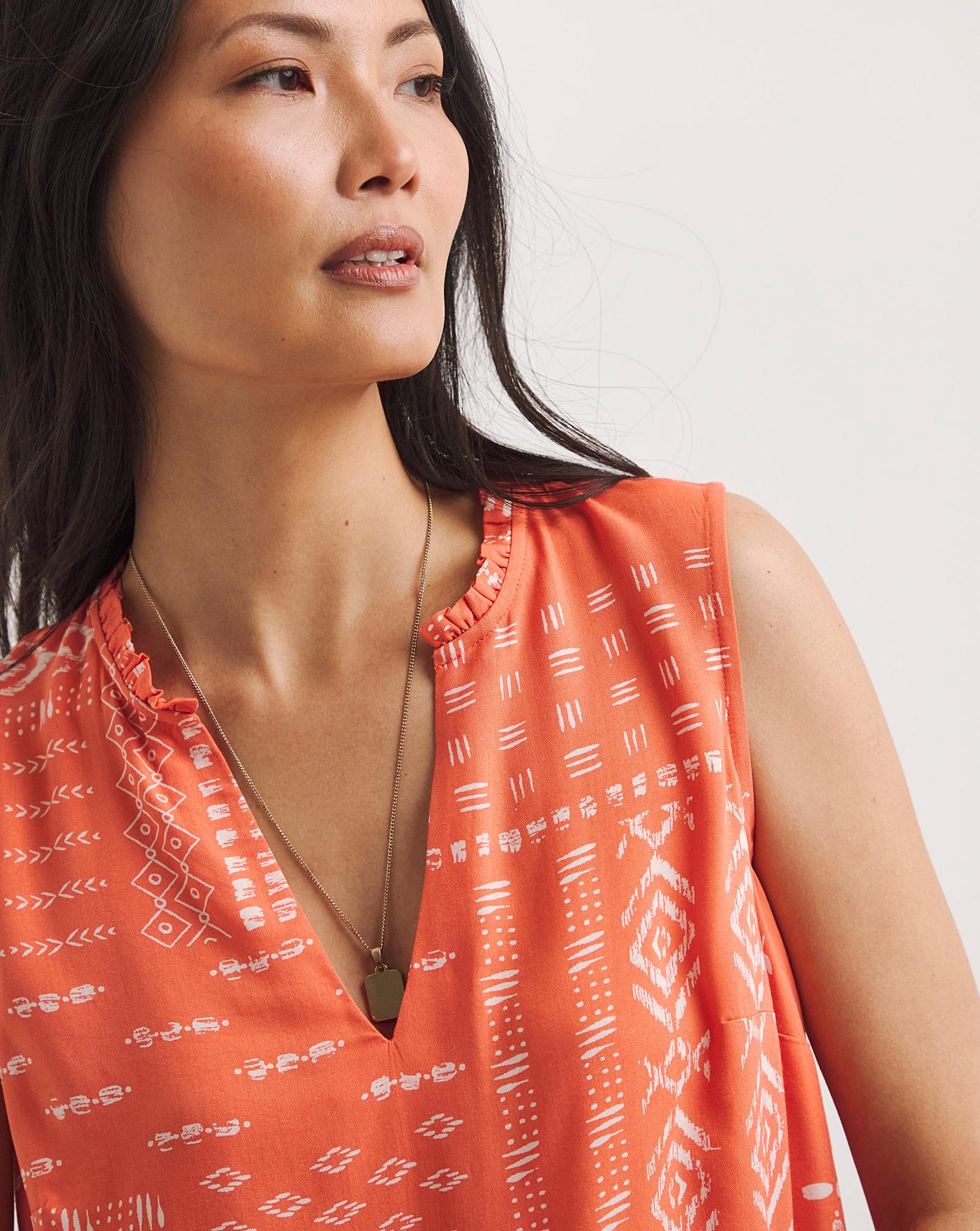 Julipa Sleeveless Ruffle Blouse | Fashion World