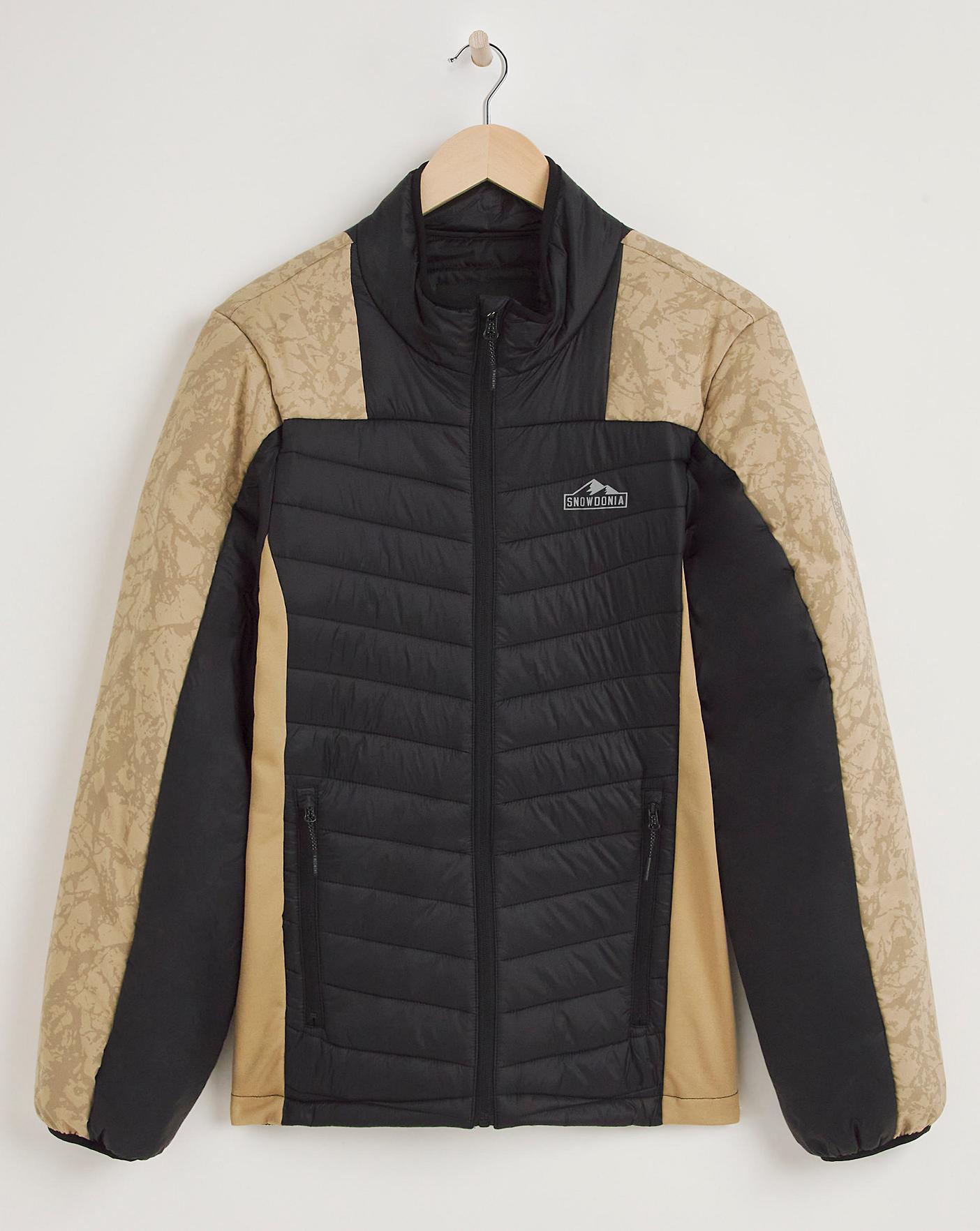 Snowdonia Black Hybrid Padded Jacket