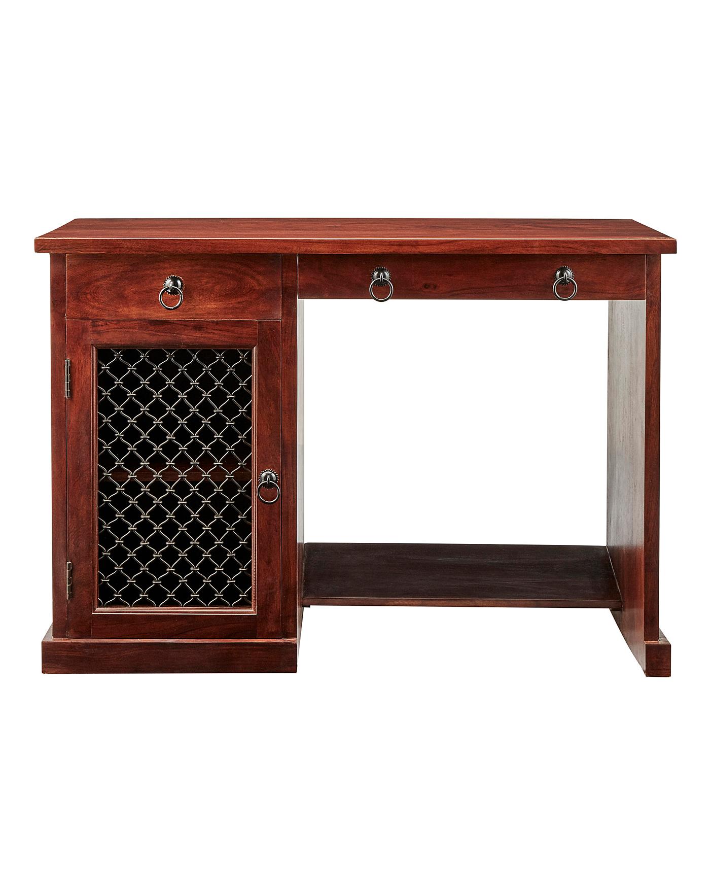 Jaipur Acacia 1 Door 2 Drawer Desk Ambrose Wilson