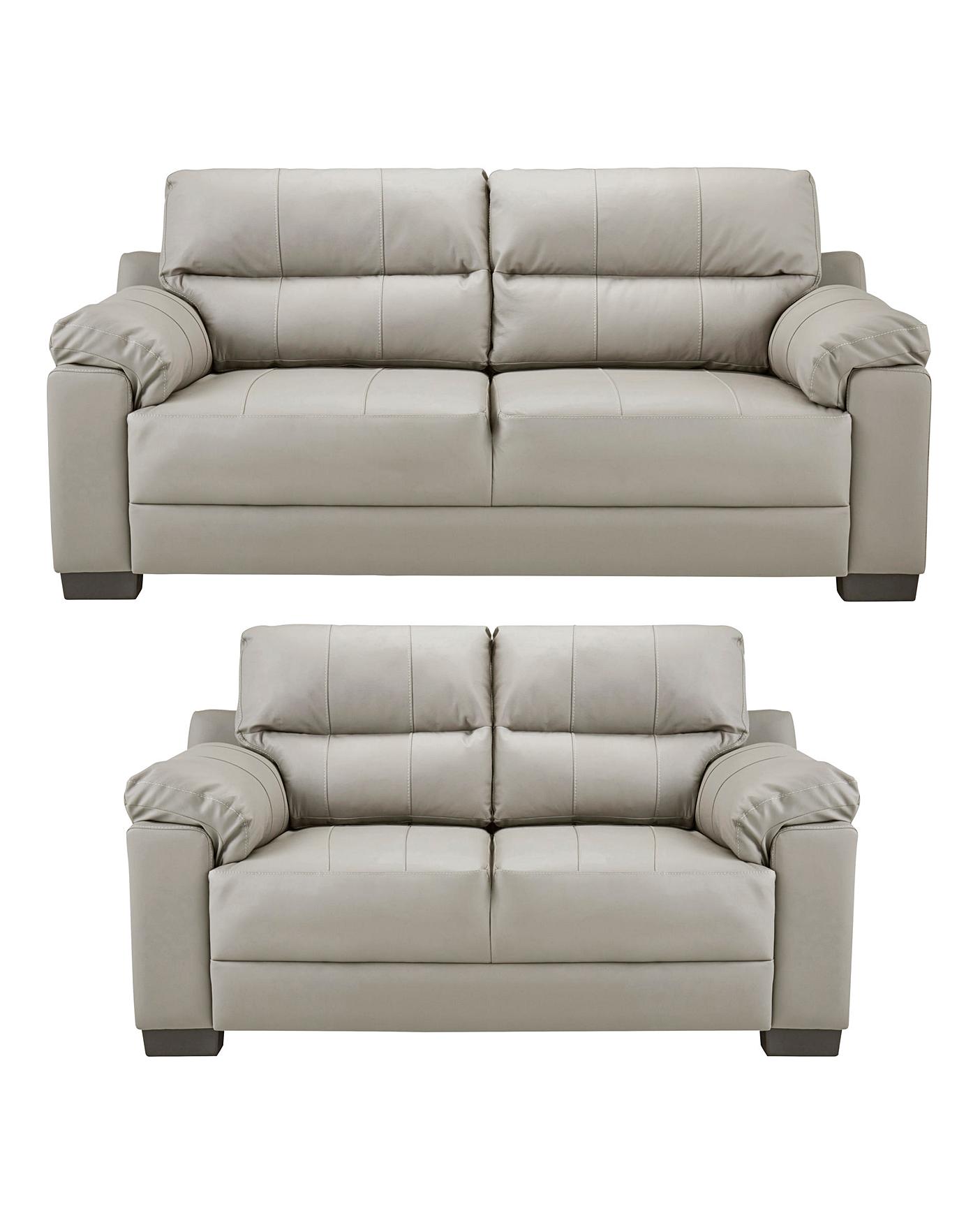 Hugo Leather 3 Plus 2 Seater Sofa Home Essentials