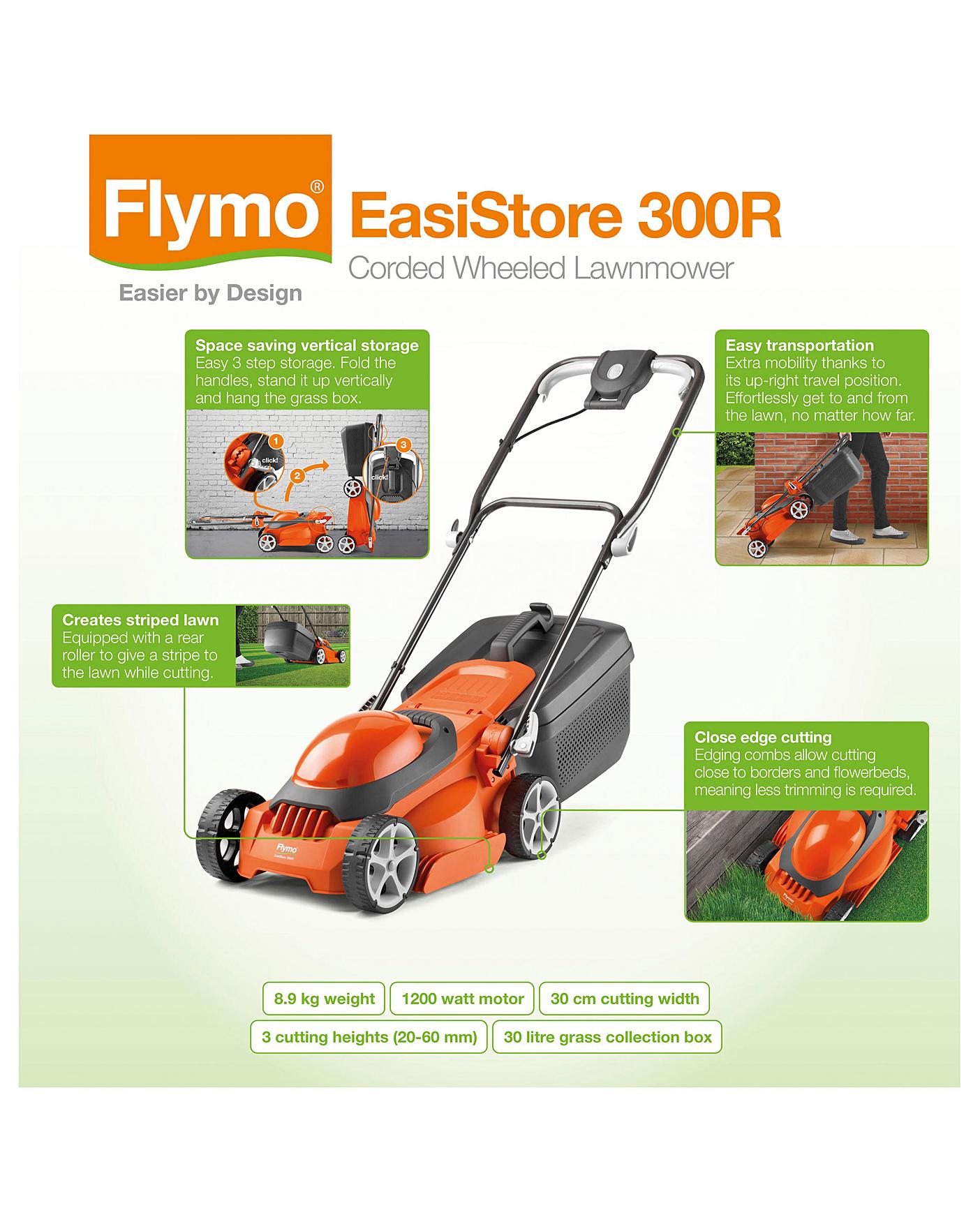 Flymo easistore deals 300r