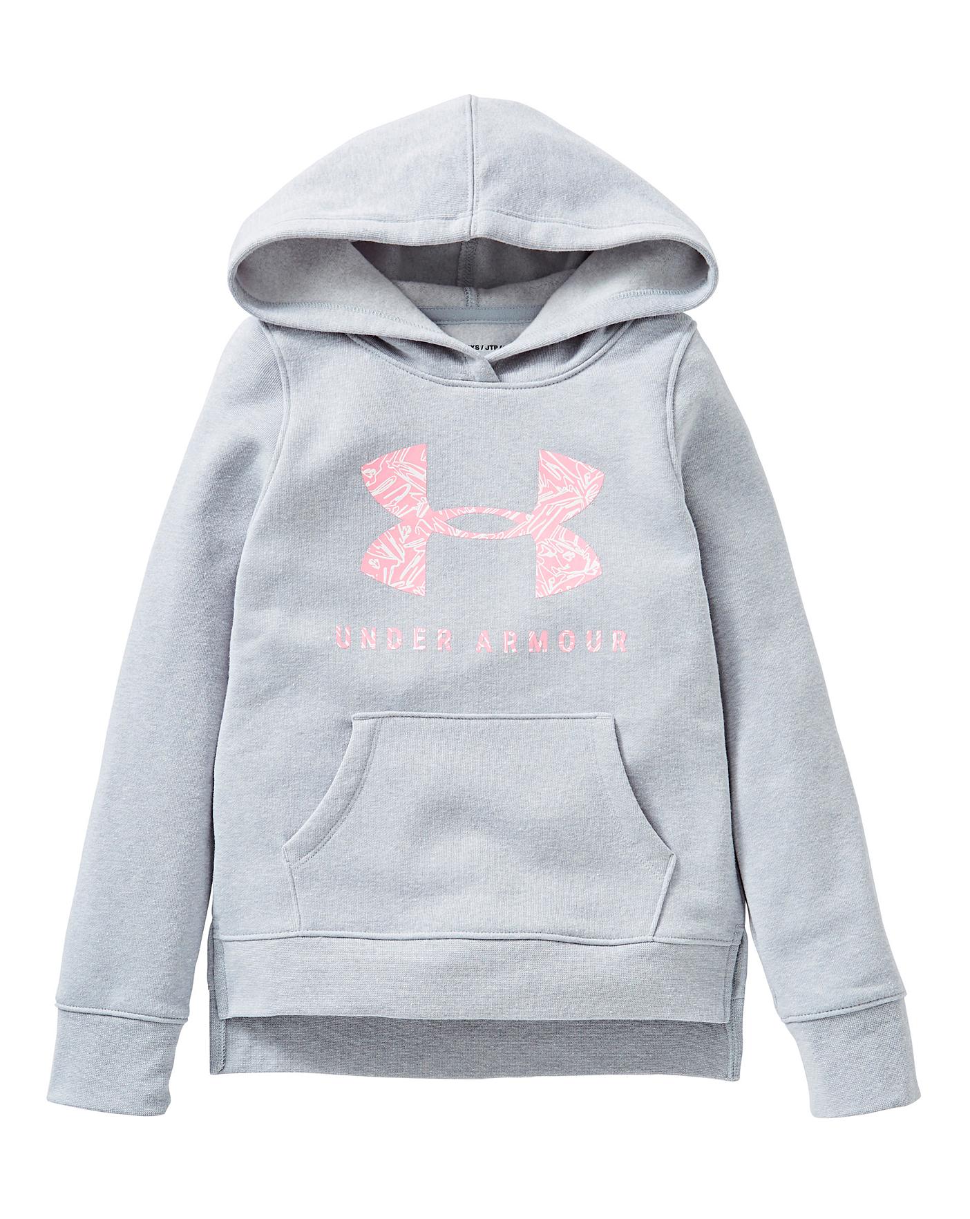 Under Armour Girls Rival Logo Hoodie 