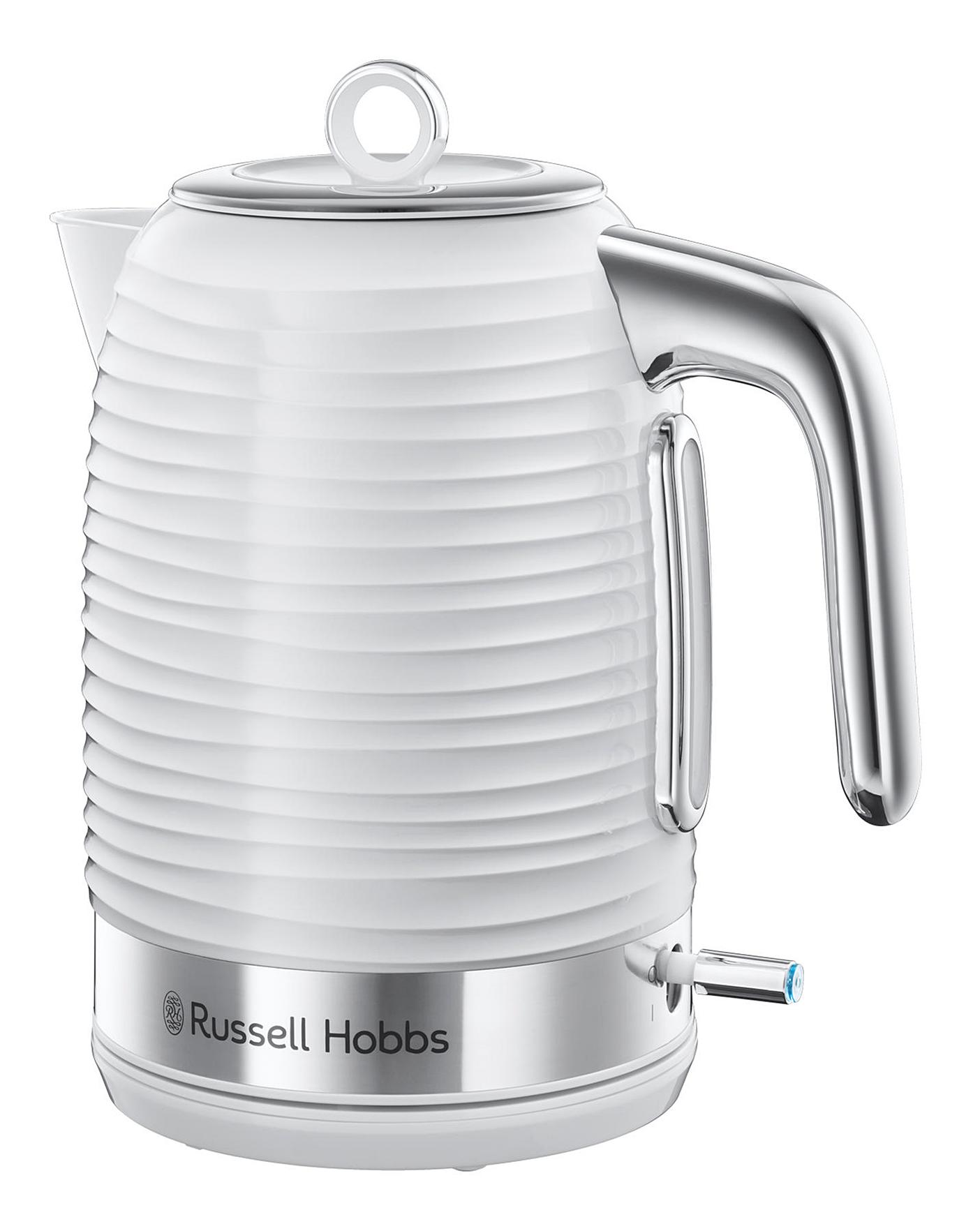 Russell Hobbs Textures Kettle, 1.7 Litre - White