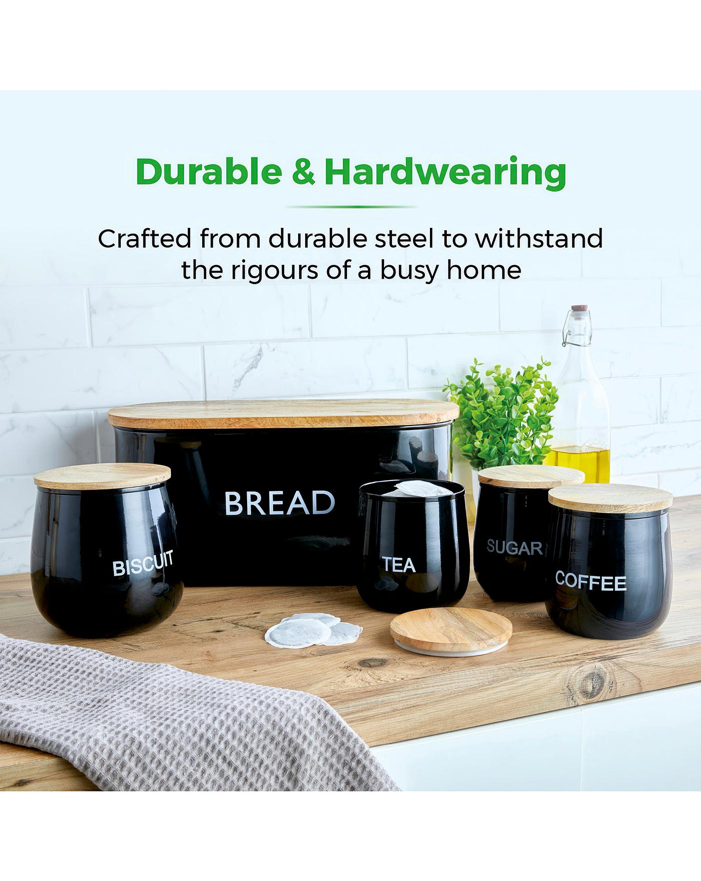 Tower 5 Piece Storage Set Black J D Williams