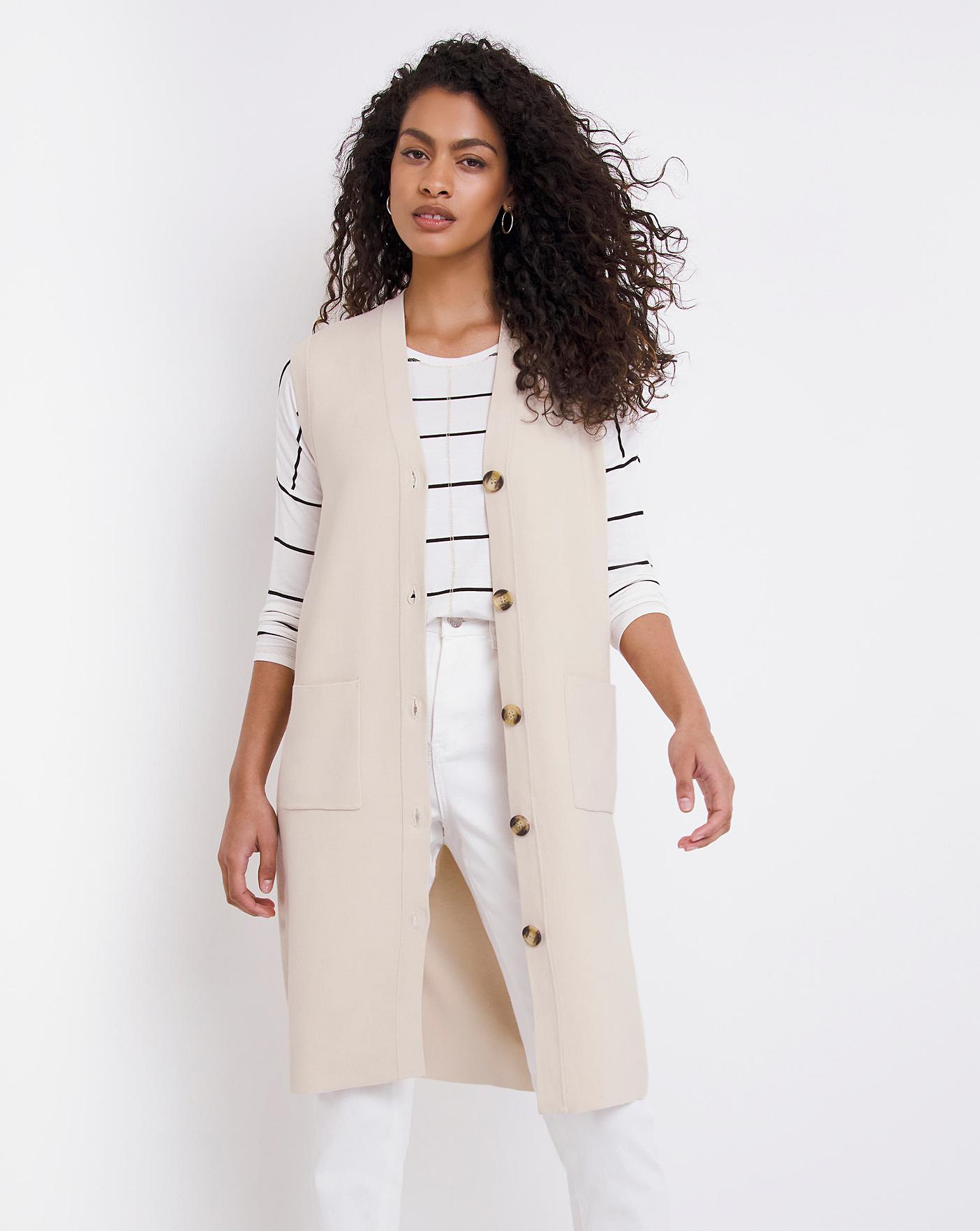 Sleeveless Cardigan, 44% OFF | www.elevate.in