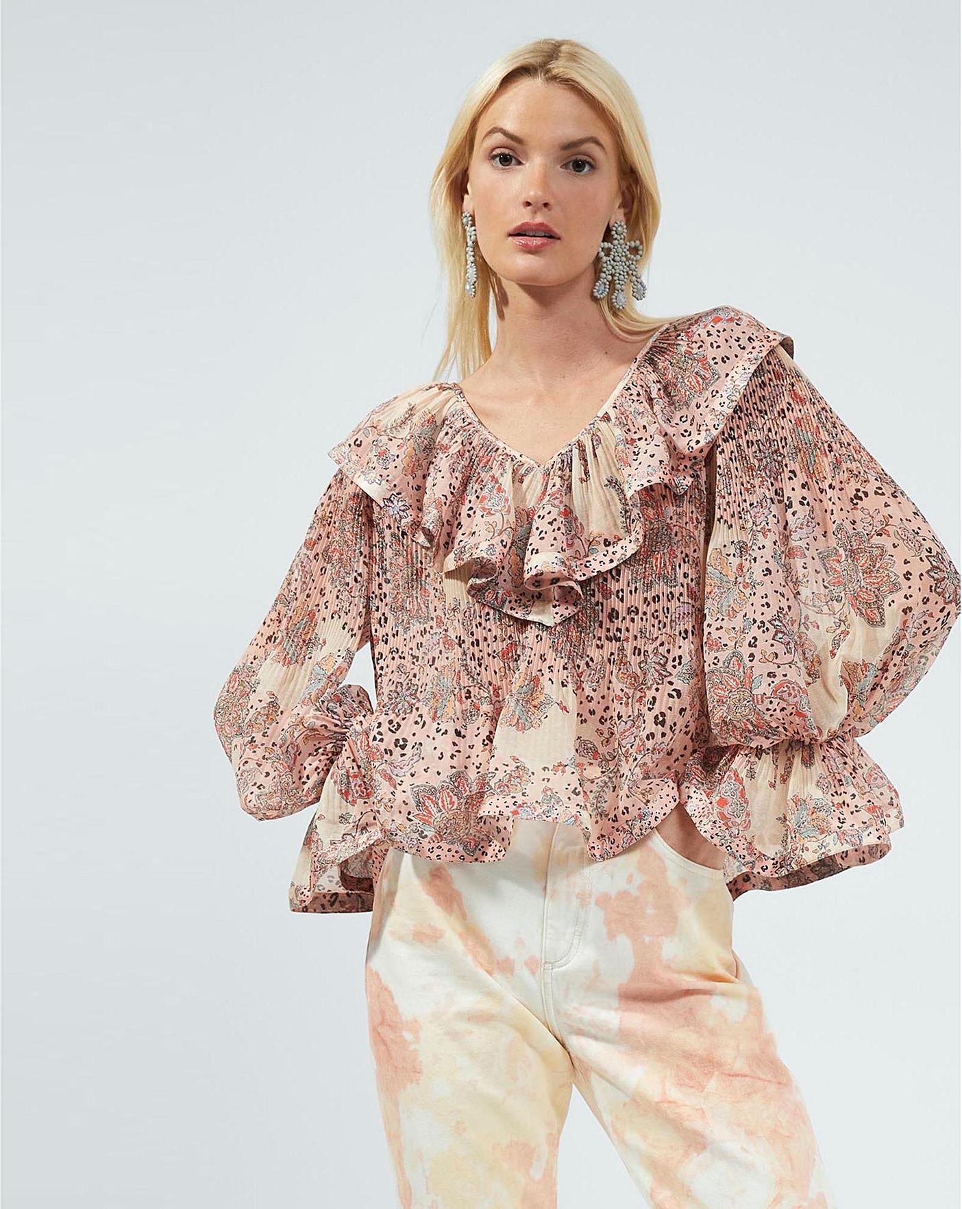 French Connection Demetra Frill Blouse | Ambrose Wilson