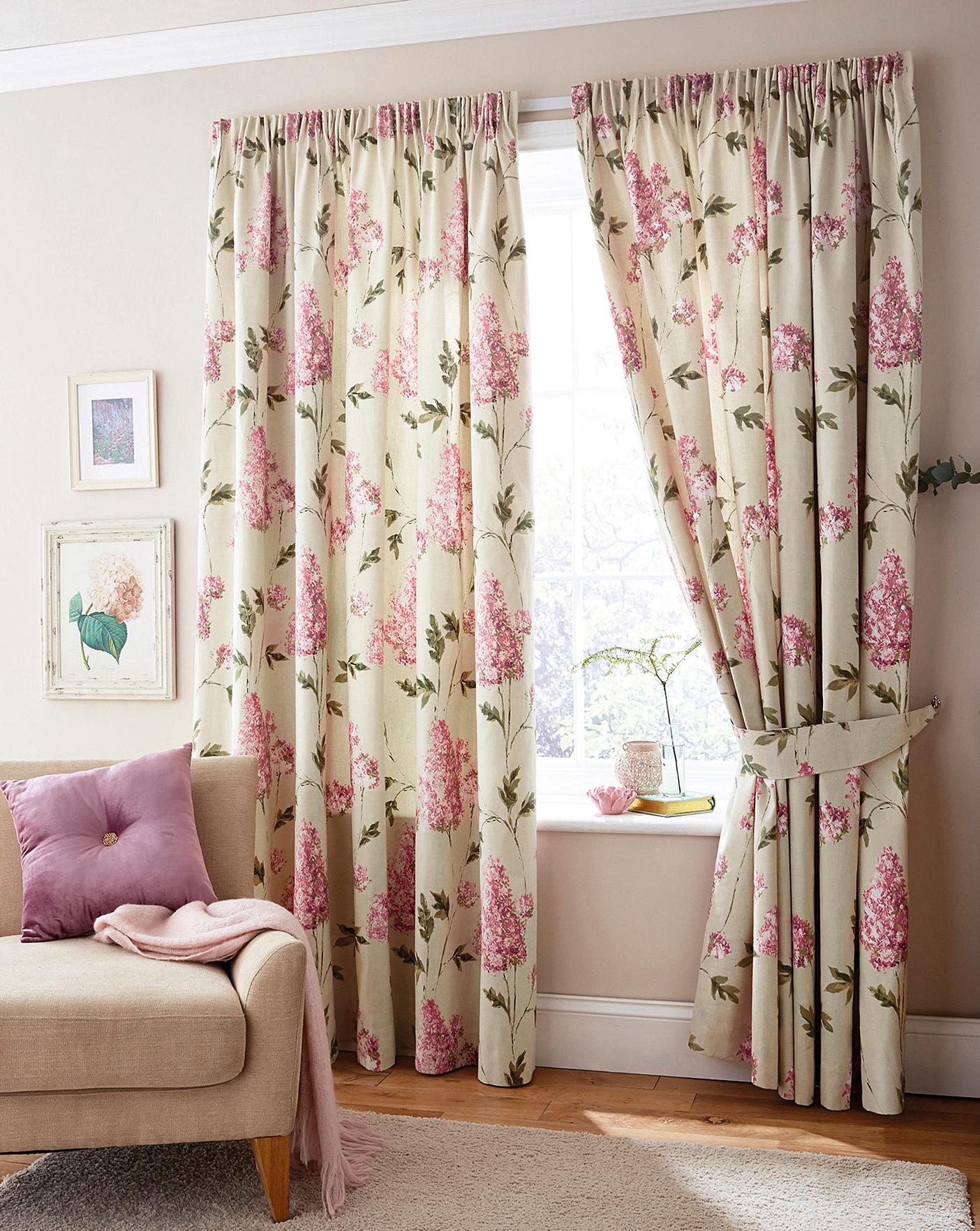 Carys Floral Print Curtains