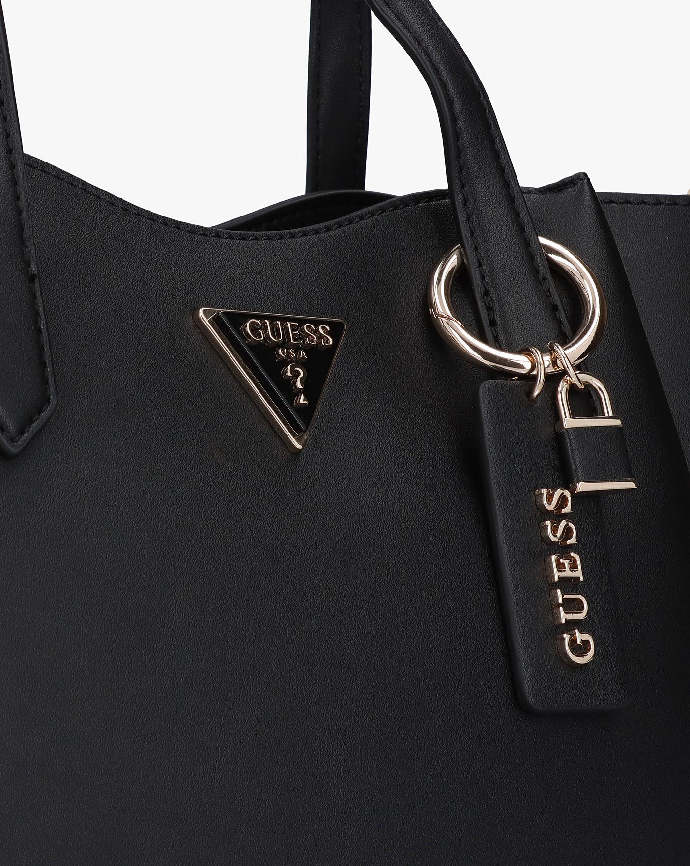 Guess Iwona Girlfriend Black Satchel Bag Fashion World