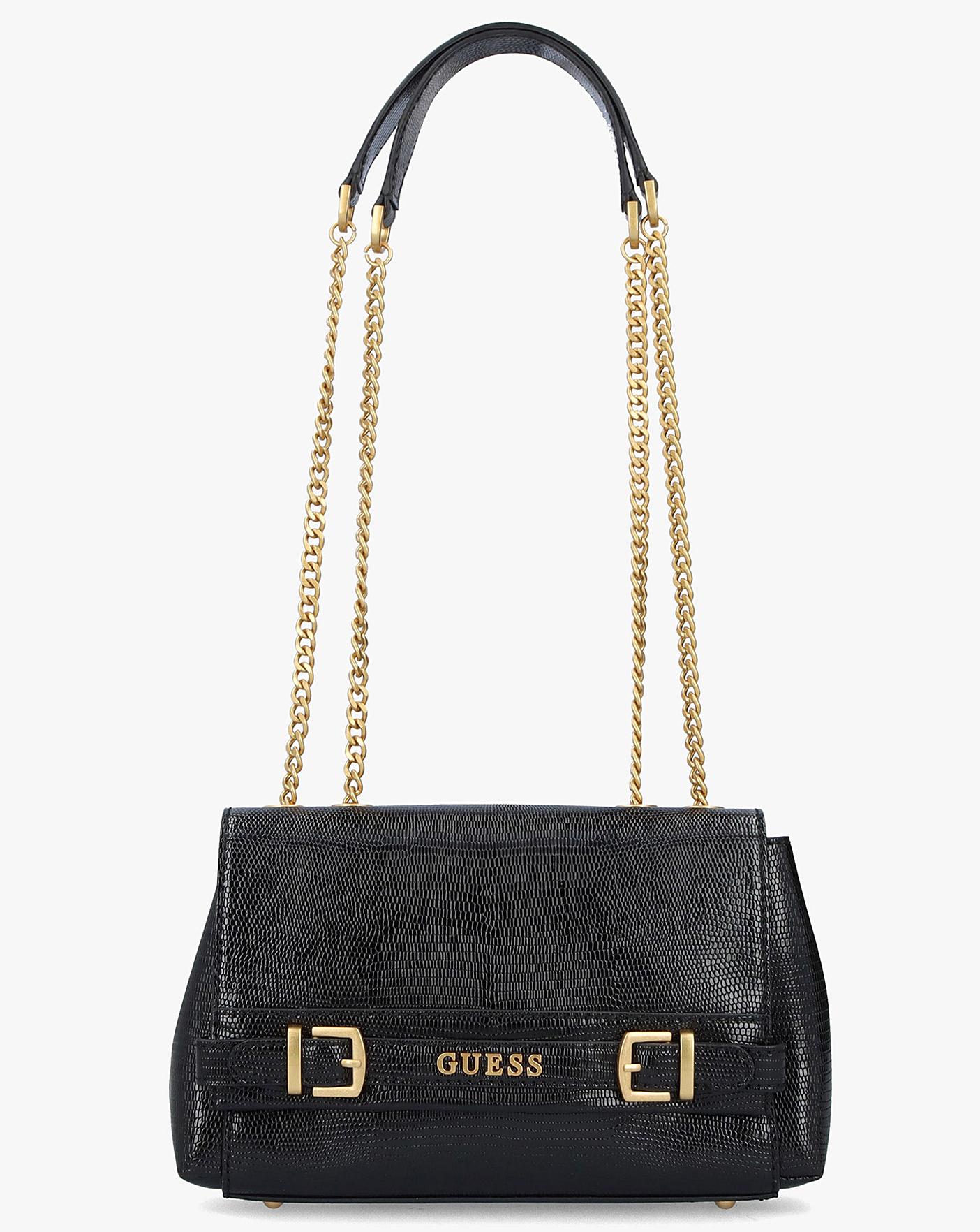 Guess black patent discount bag