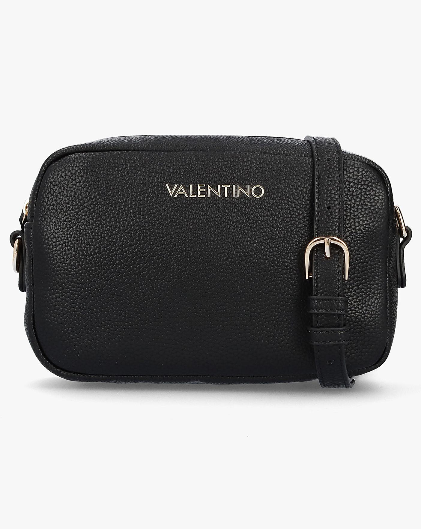 Valentino black online camera bag