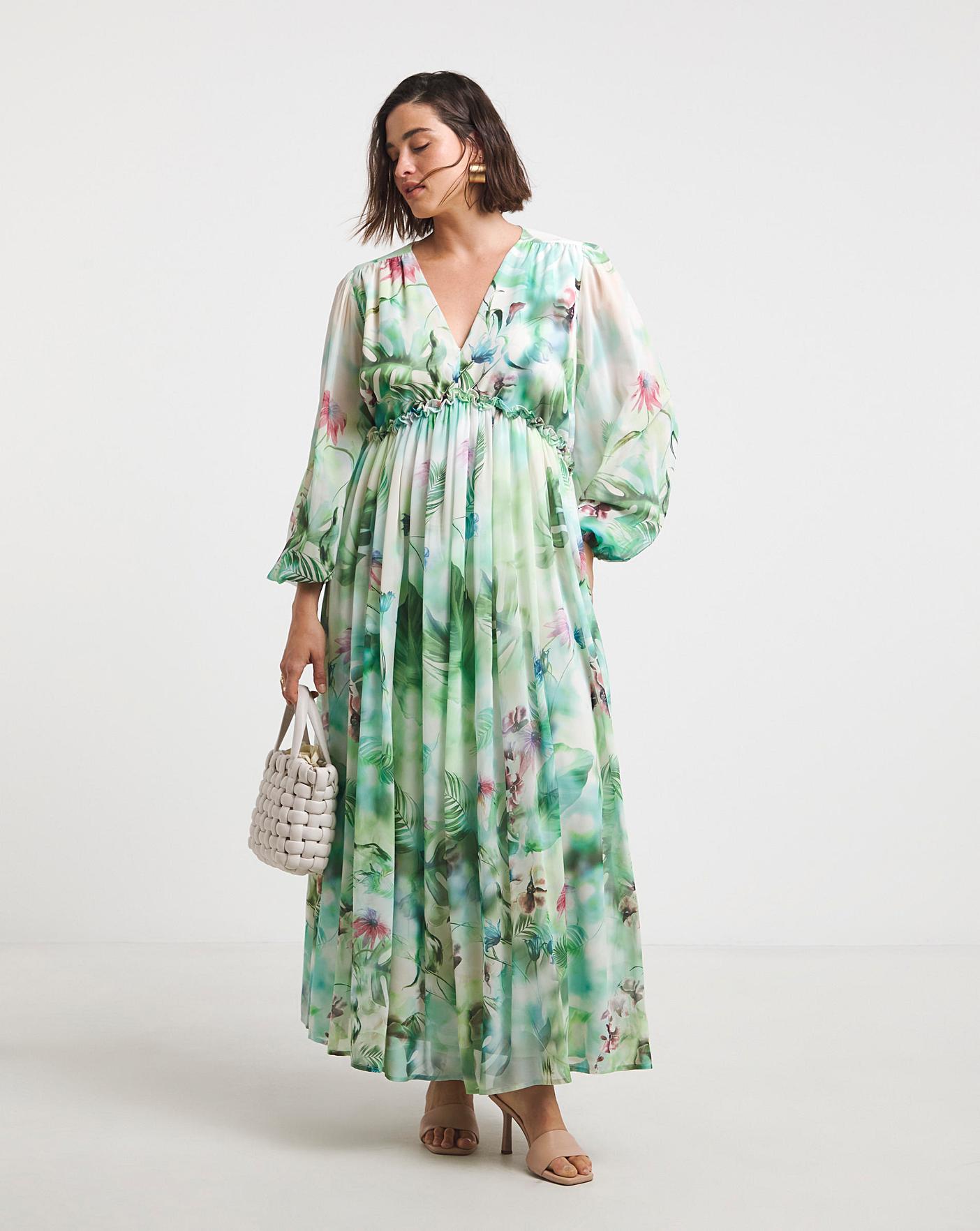 joanna hope maxi dress Joanna Hope Blue Spaghetti Strap Waist Tie Maxi Dress Size 18 NWT