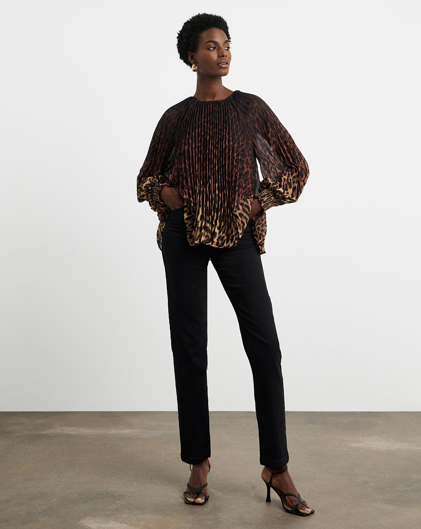 Joanna Hope Pleated Chiffon Blouse | Oxendales