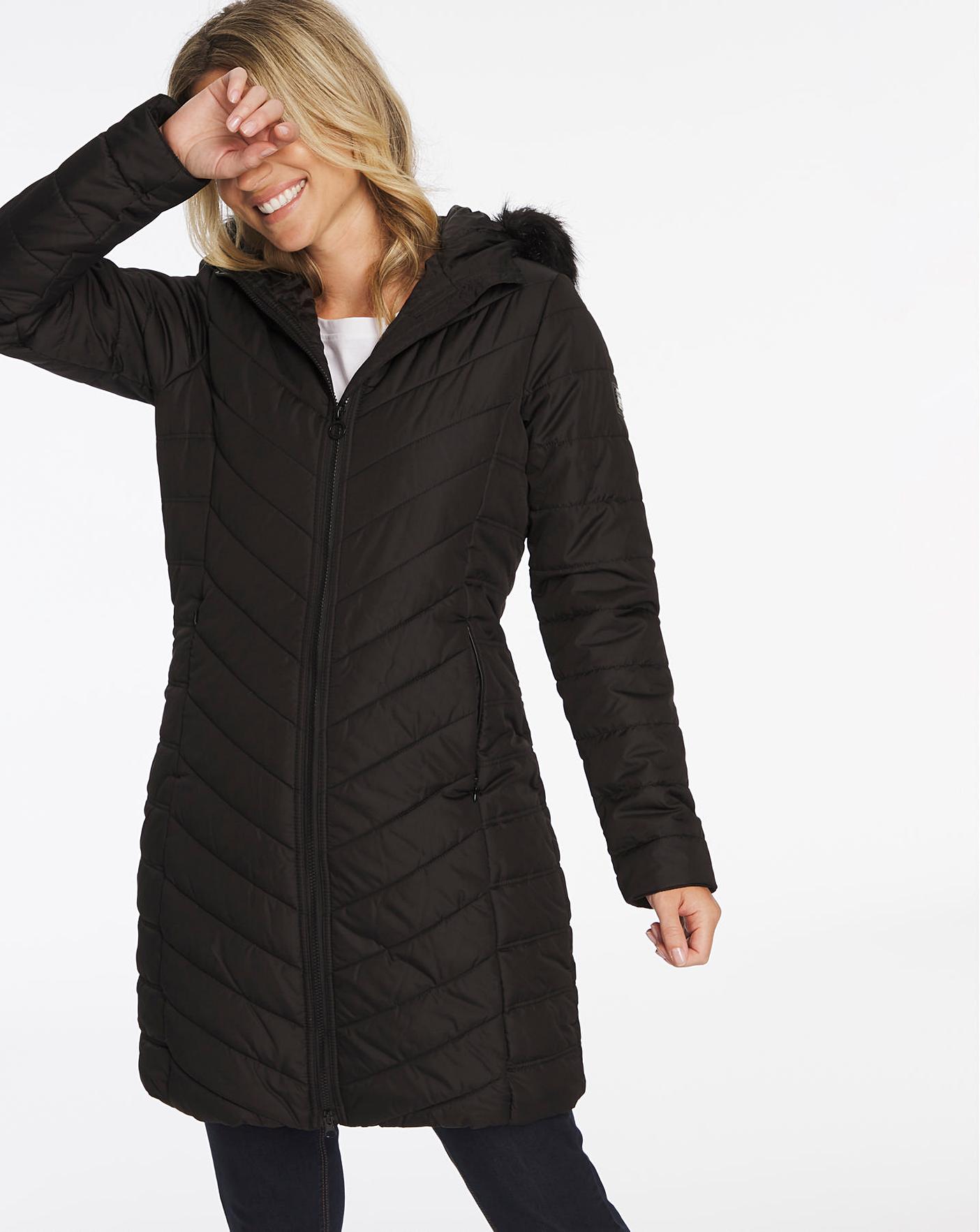 regatta black fritha coat