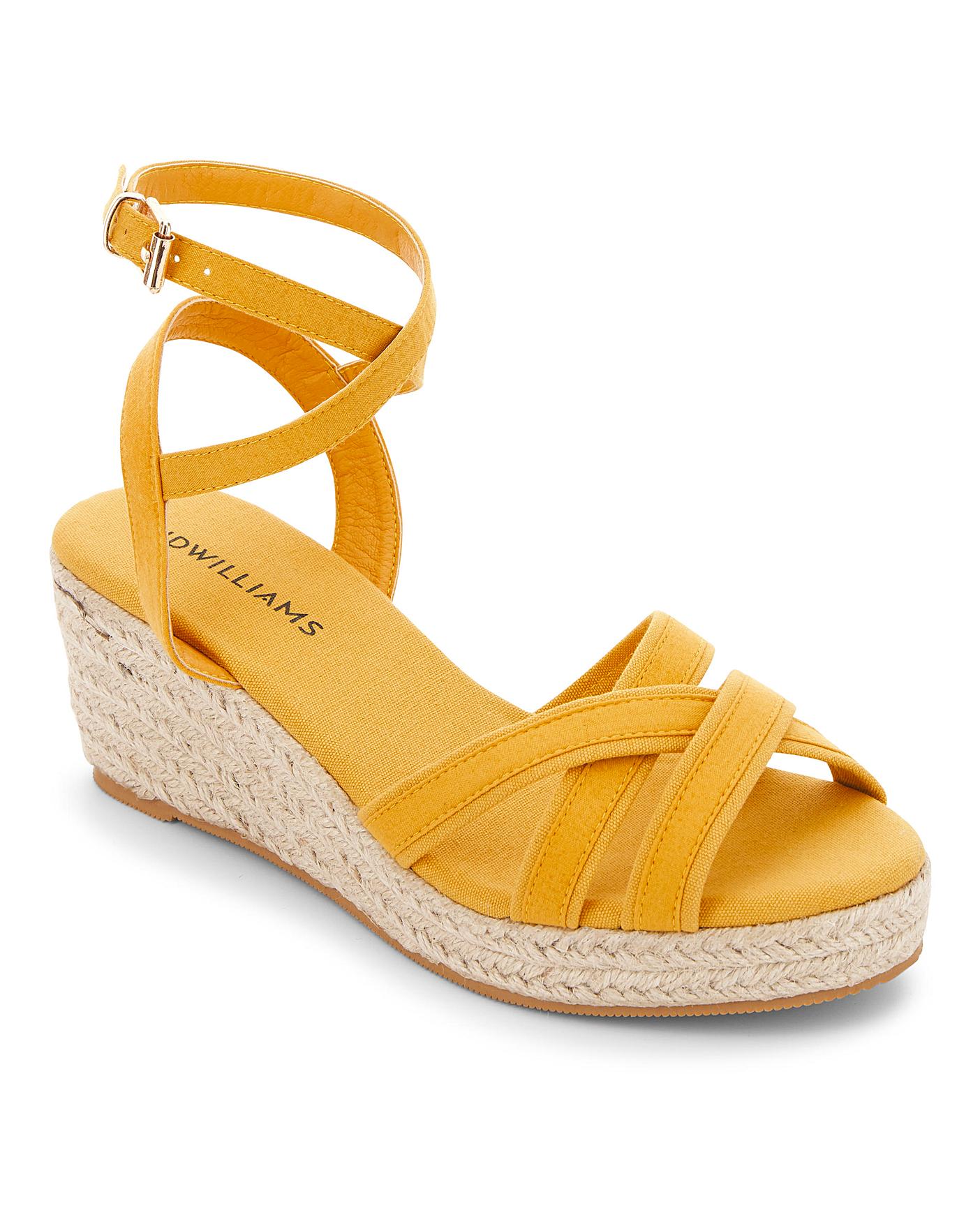 Crossover Wedge Sandals EEE Fit Marisota