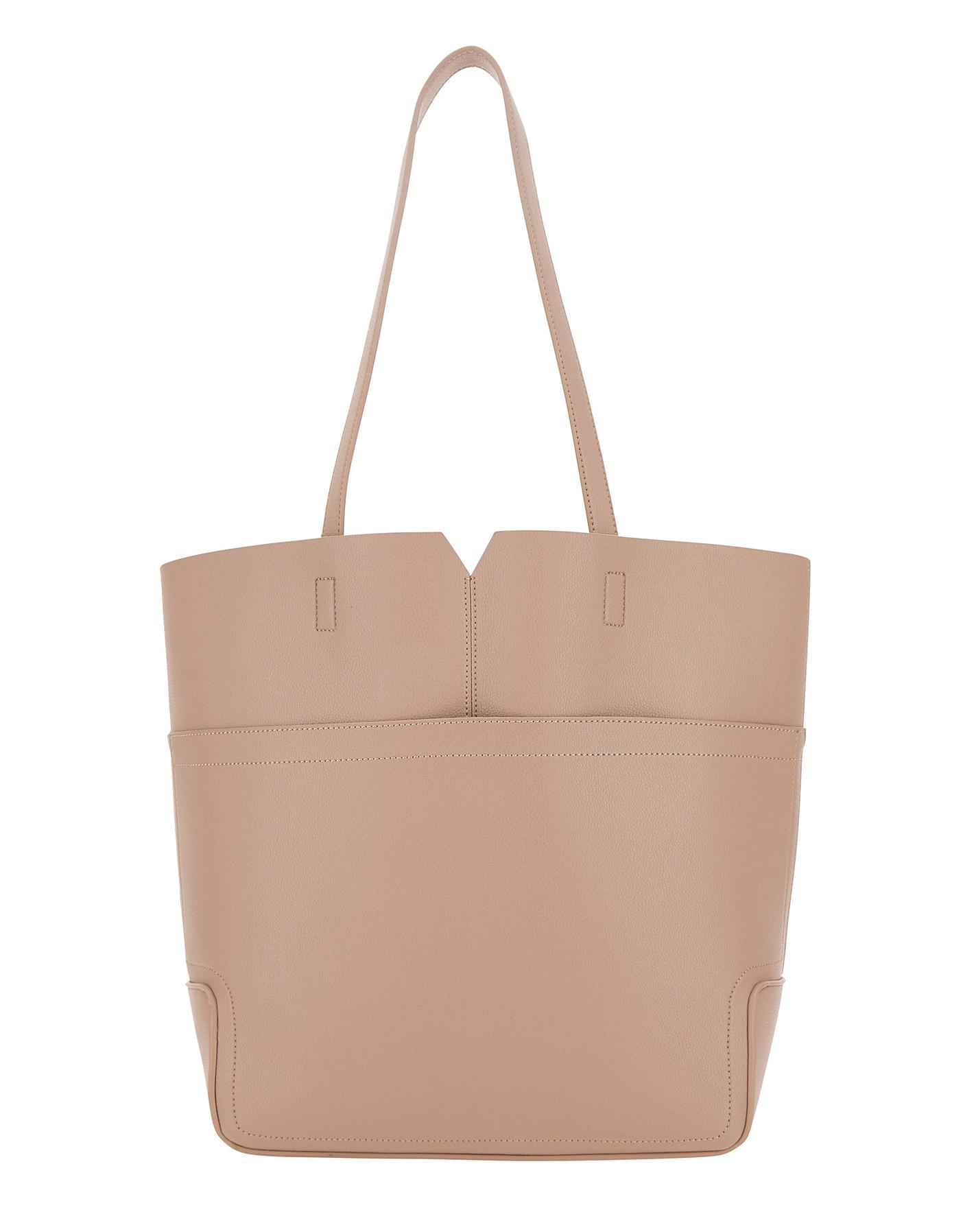 large tan shopper bag