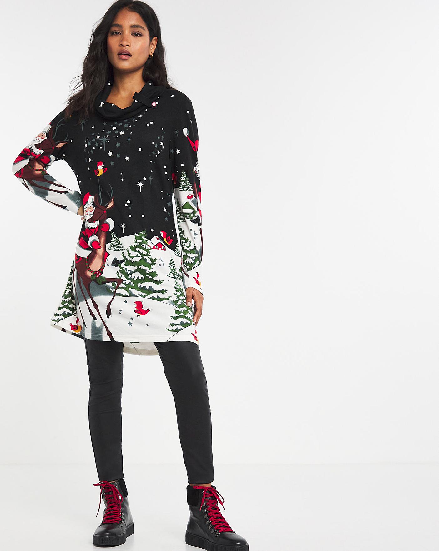 joe browns christmas kitty tunic