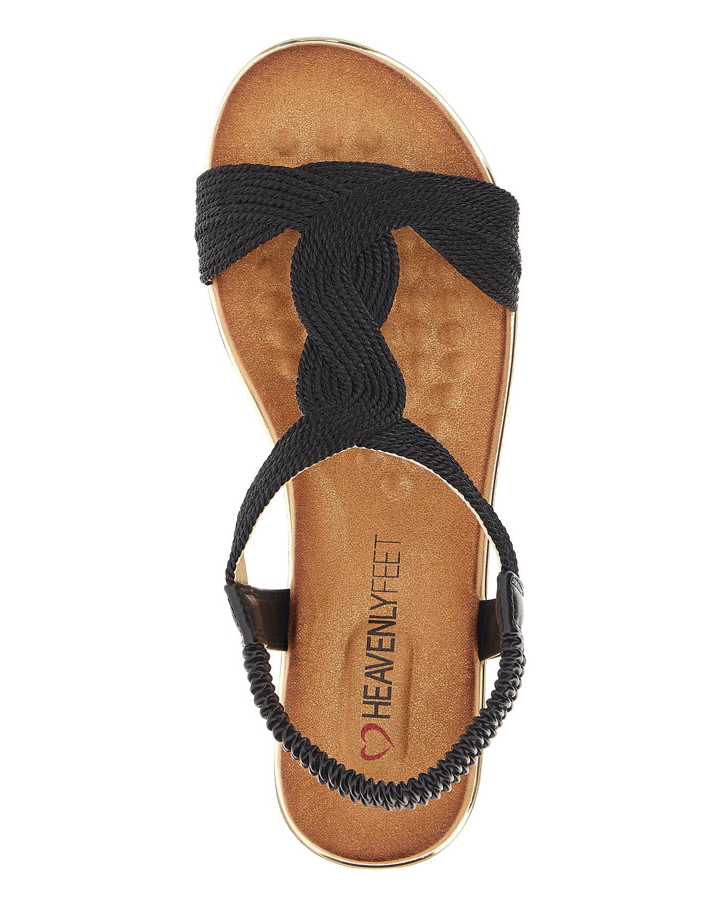 Heavenly Feet Wedge Sandals E Fit | Ambrose Wilson