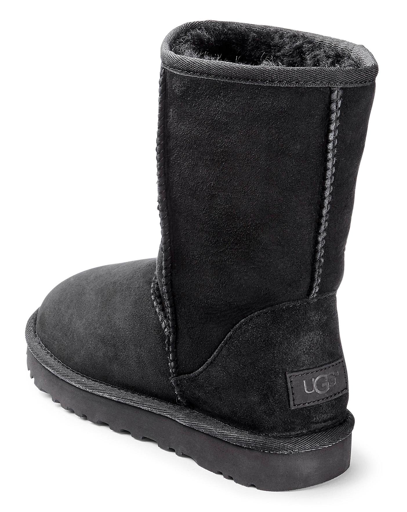 Ugg black short hot sale classic boots