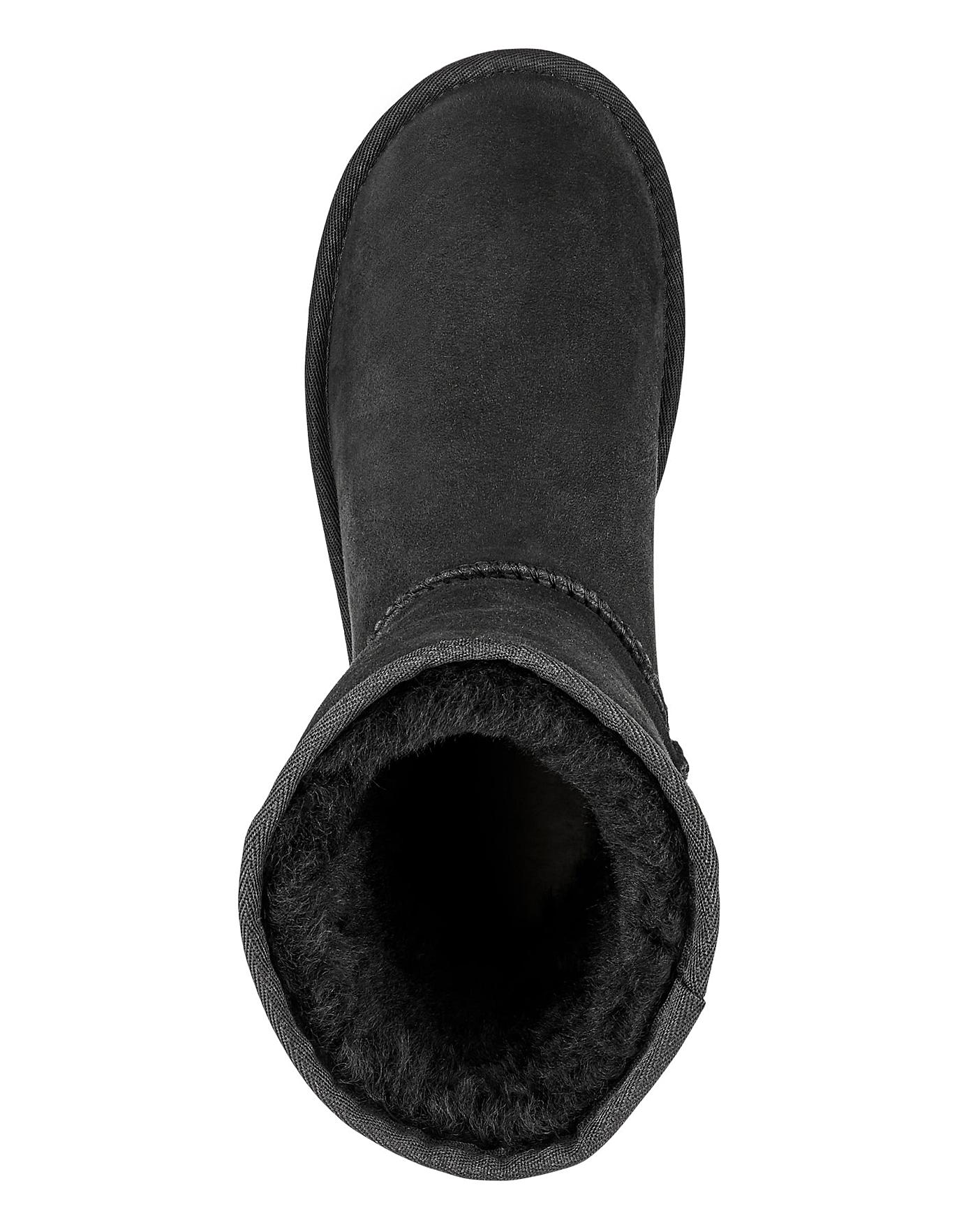 Ugg Classic Short II Black Boots