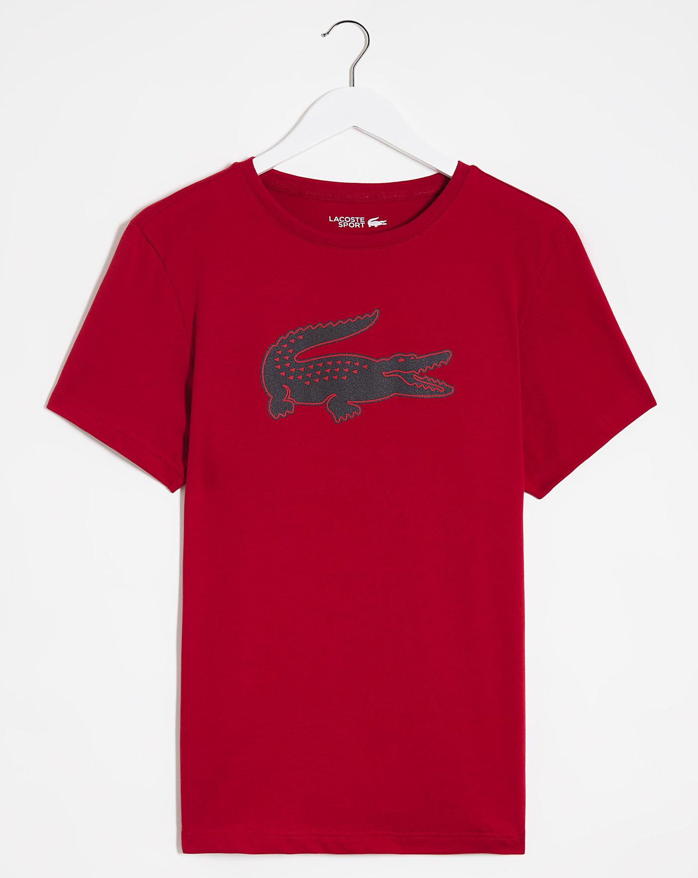Lacoste Kids' Short Sleeve Large Croc Print T-Shirt 